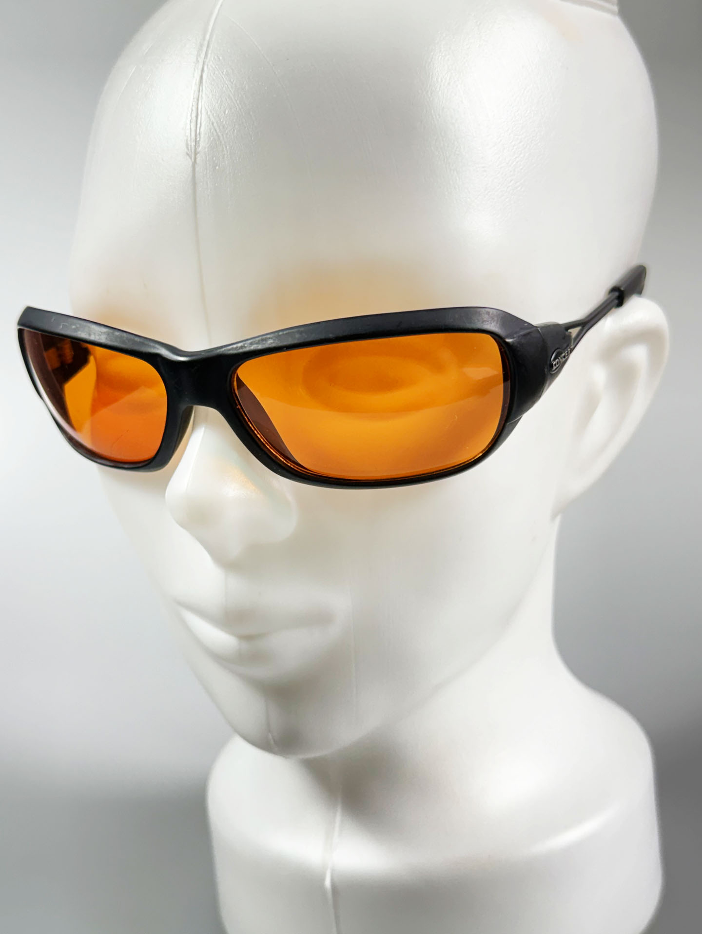 90's CONCERT Black Wraparound Square Tint Sunglasses