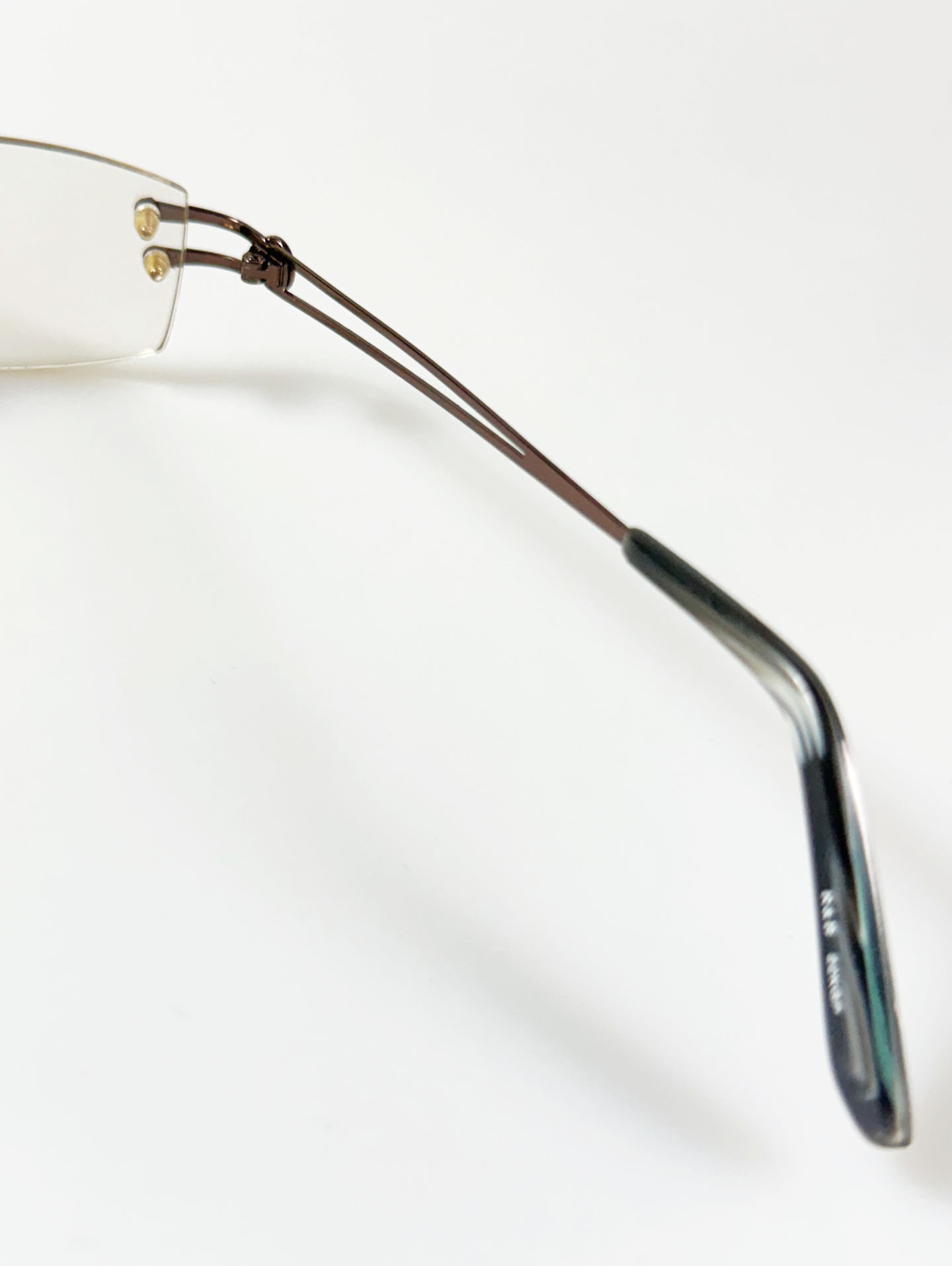 R&B Eyewear Rimless Square Metal Glasses