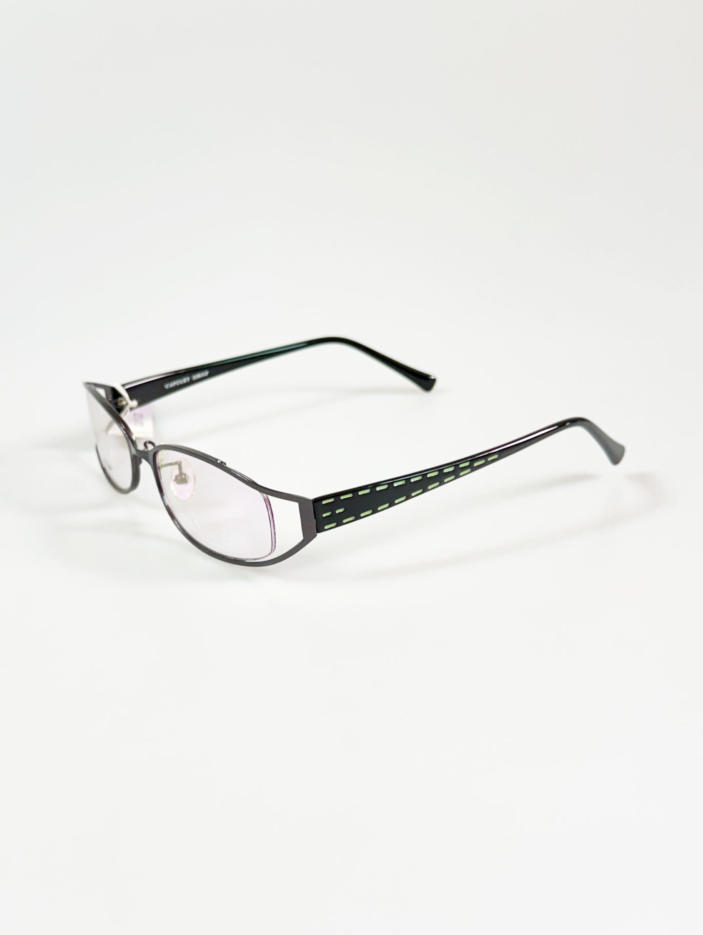 CAPULET Dark Gray Soft Square Metal Glasses