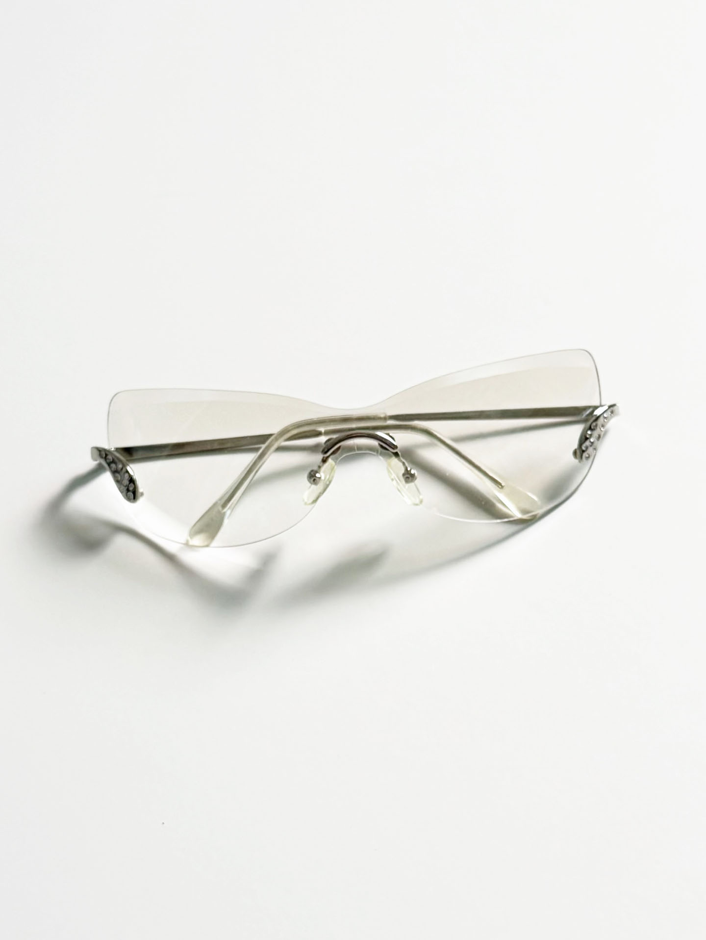 CAPRIO Rimless Shield Wrap Goggle Sunglasses