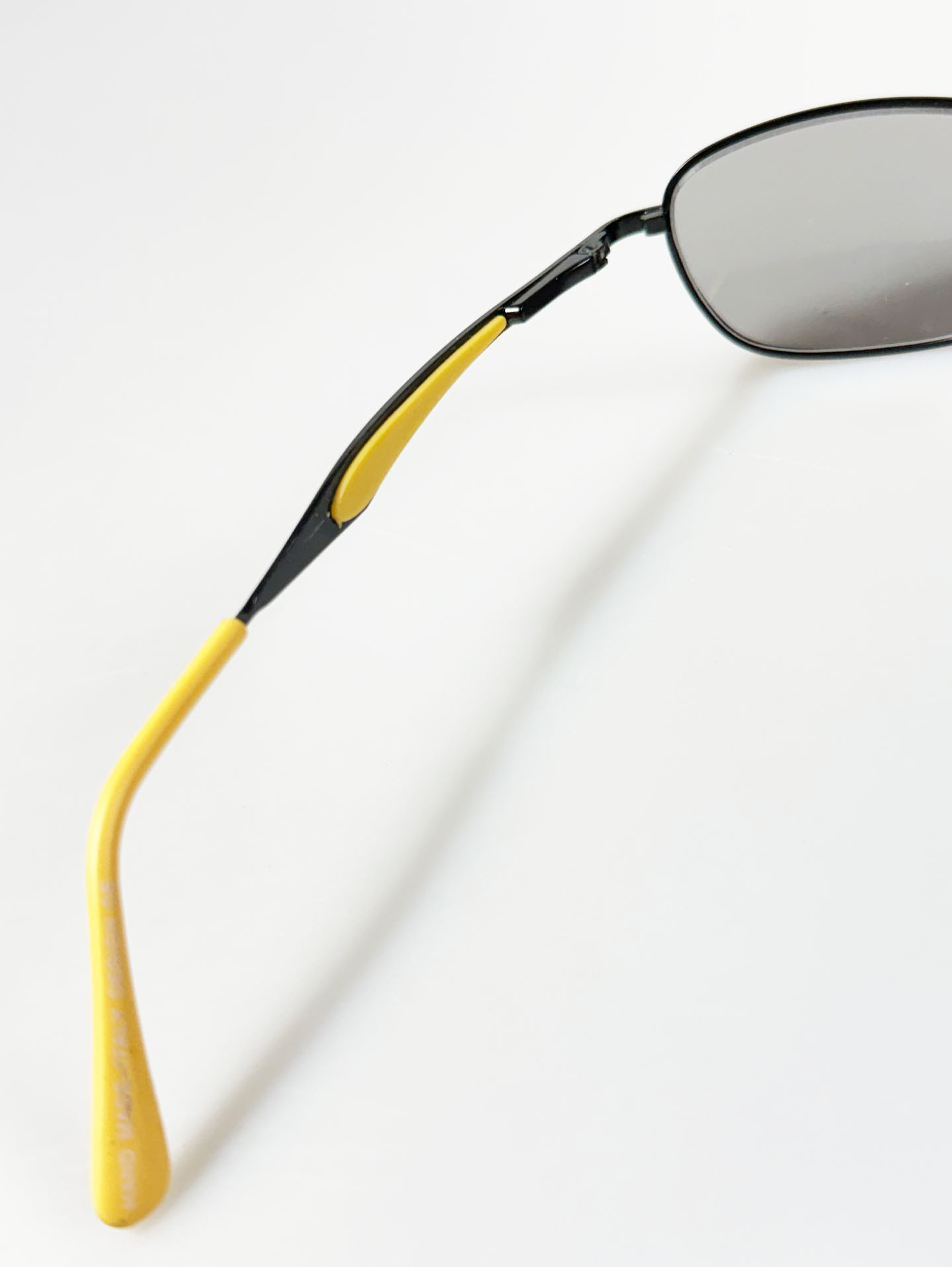 90's DOMON Black Slim Square Metal Sunglasses