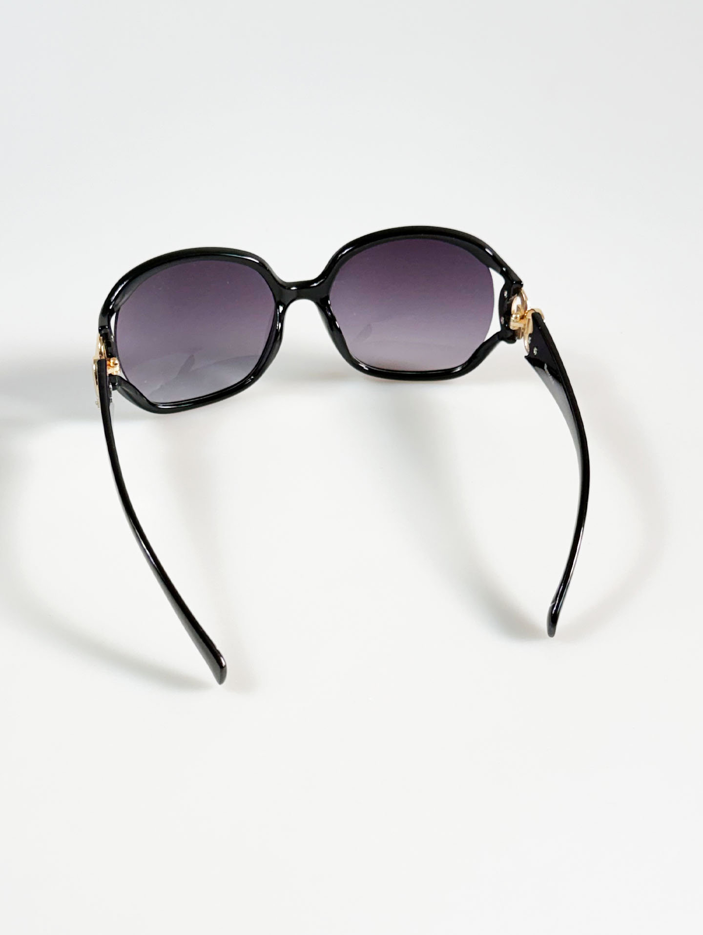 NICOLE Black Oversized Square Frame Sunglasses