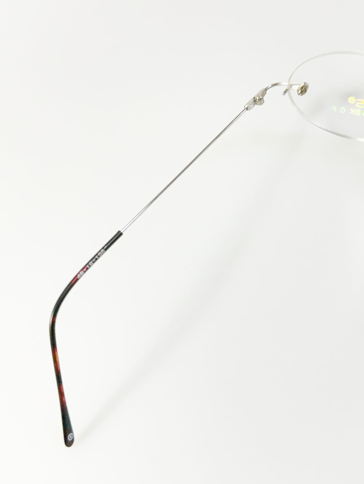 WINS Silver Rimless Oval Metal Frame Glasses