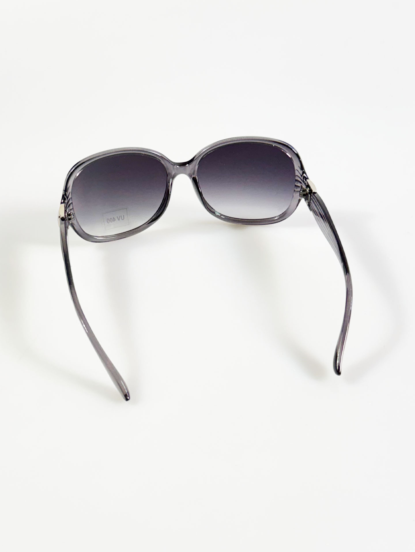 Smoky Gray Oversized Bold Oval Sunglasses