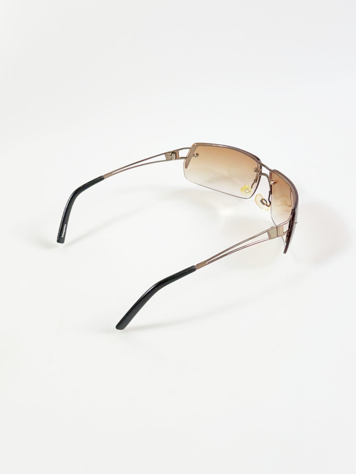 INKOGNITO Rimless Double Bridge Metal Tint Sunglasses