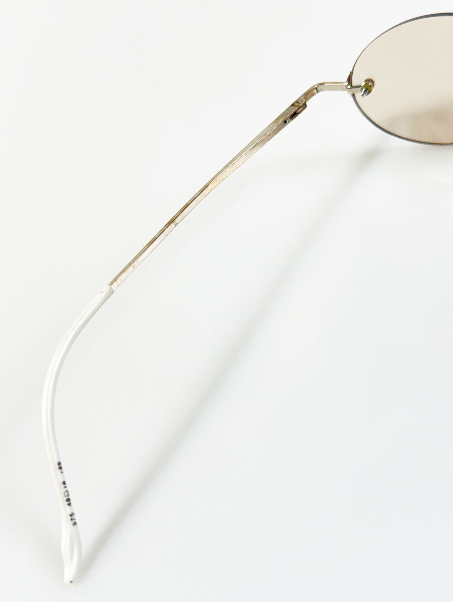 90's RUCHIANO Rimless Oval Metal Glasses