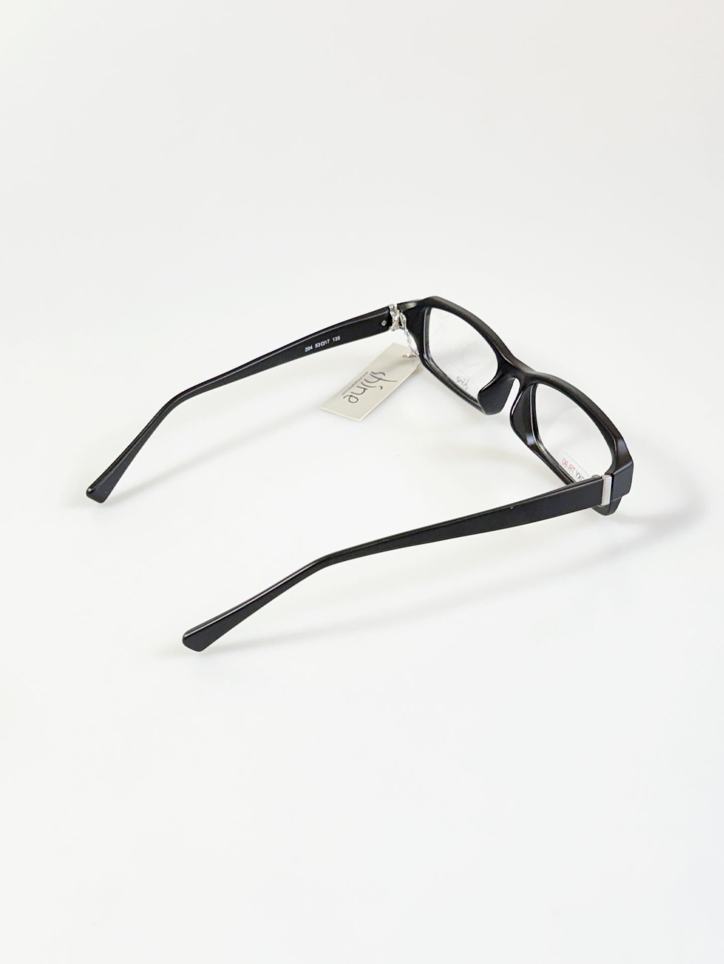 SHINE Matte Black Square Horn-Rim Glasses