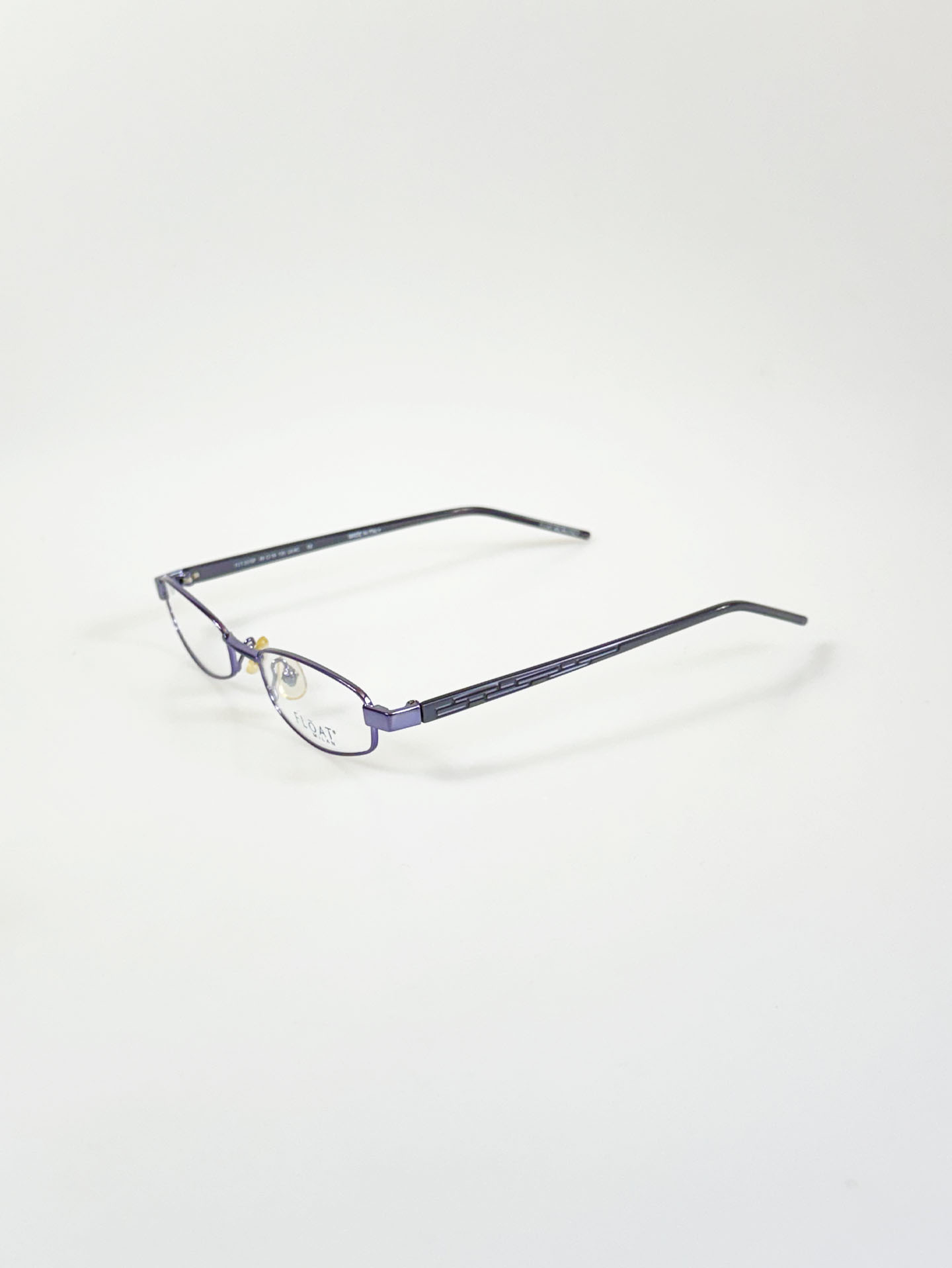FLOAT MILAN Purple Slim Oval Metal Frame Glasses