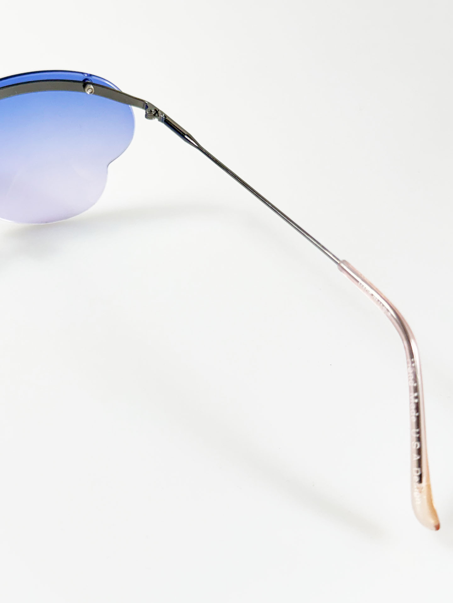 90's DODGE Rimless Butterfly Metal Tint Sunglasses