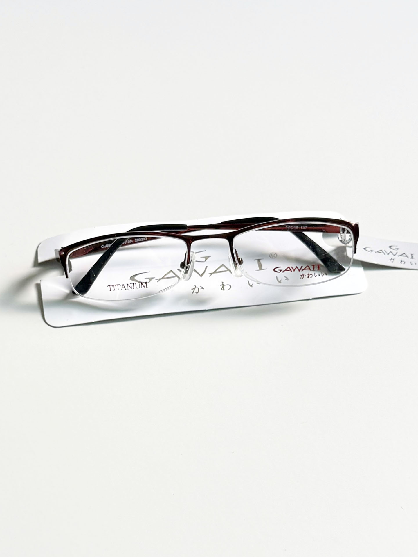 Series 01. GAWAII Vintage Titanium Semi-Rimless Eyewear Collection