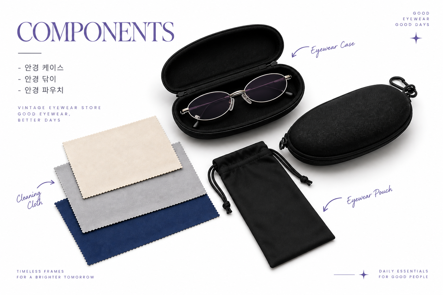 FRANCESCO SMALTO Black Square Half-Rim Glasses