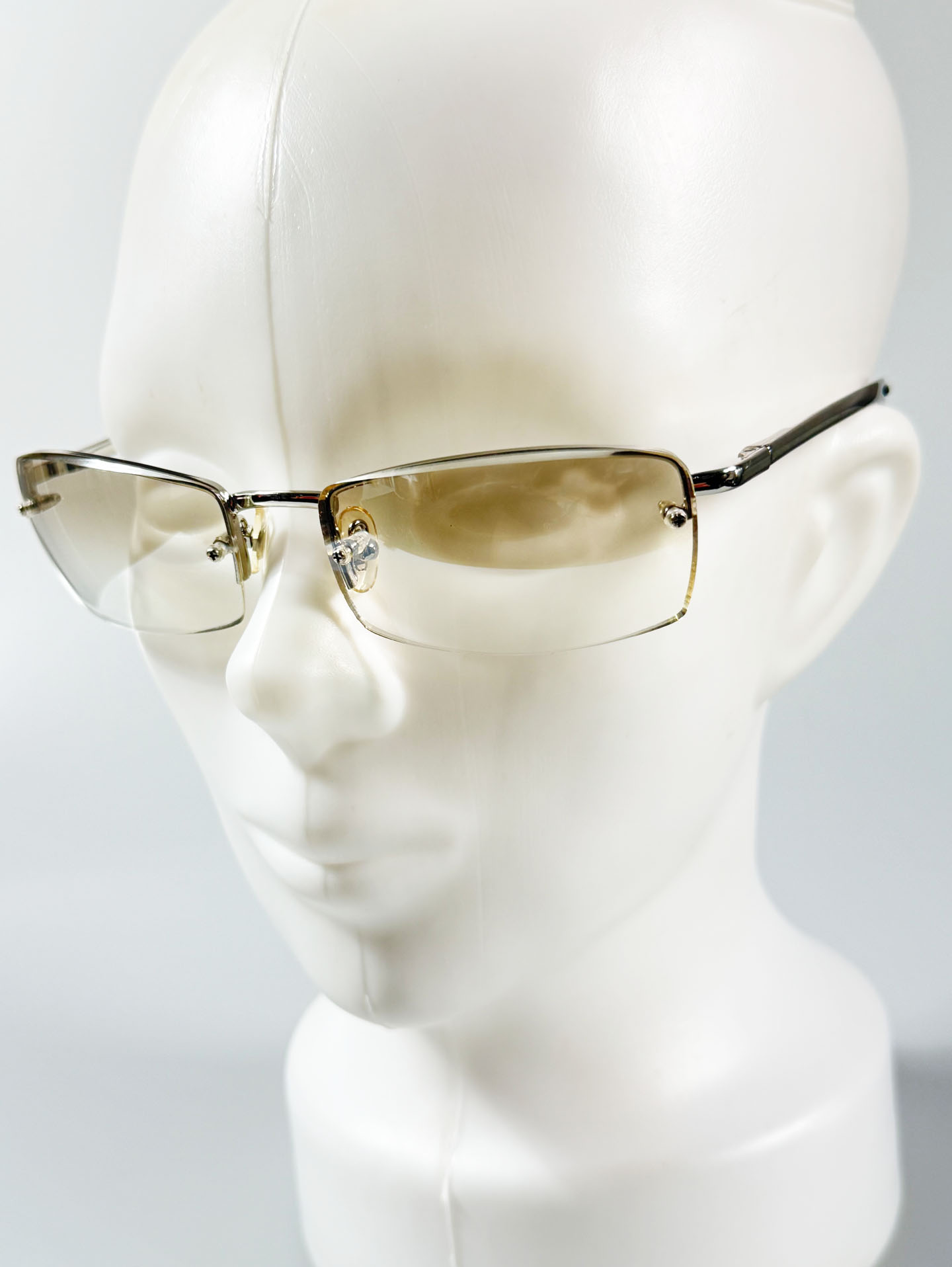 CAPRIO Rimless Square Metal Tint Sunglasses