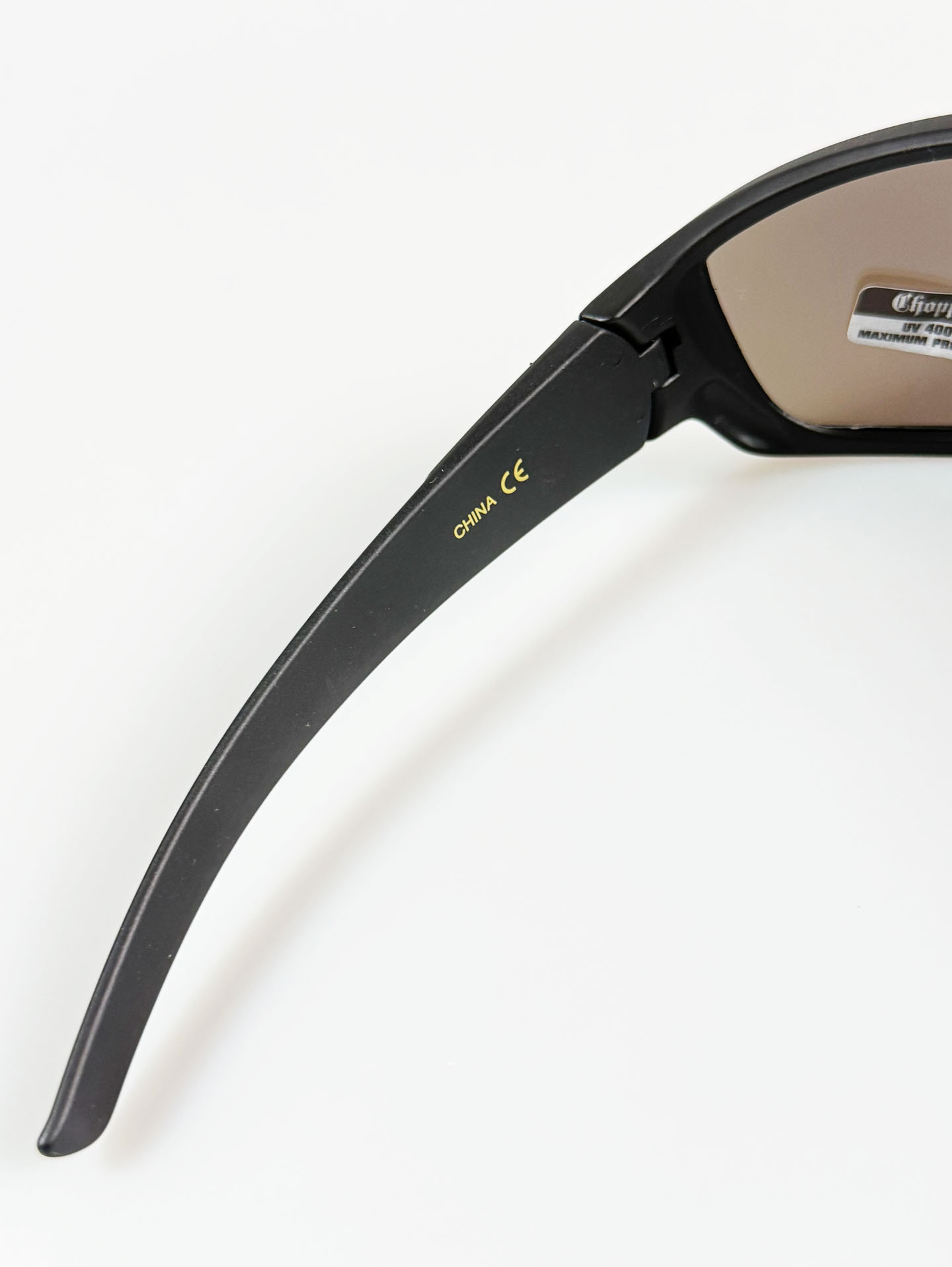 CHOPPERS Wraparound Matte Black Square Frame Sunglasses
