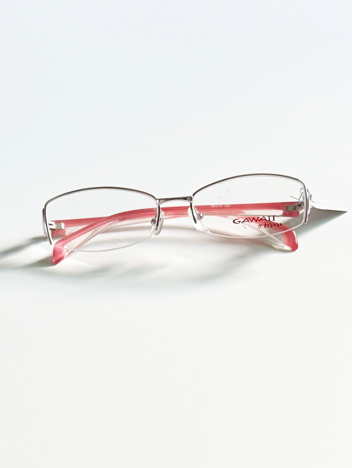 GAWAII Titanium Semi-Rimless Glasses Collection Series 02.