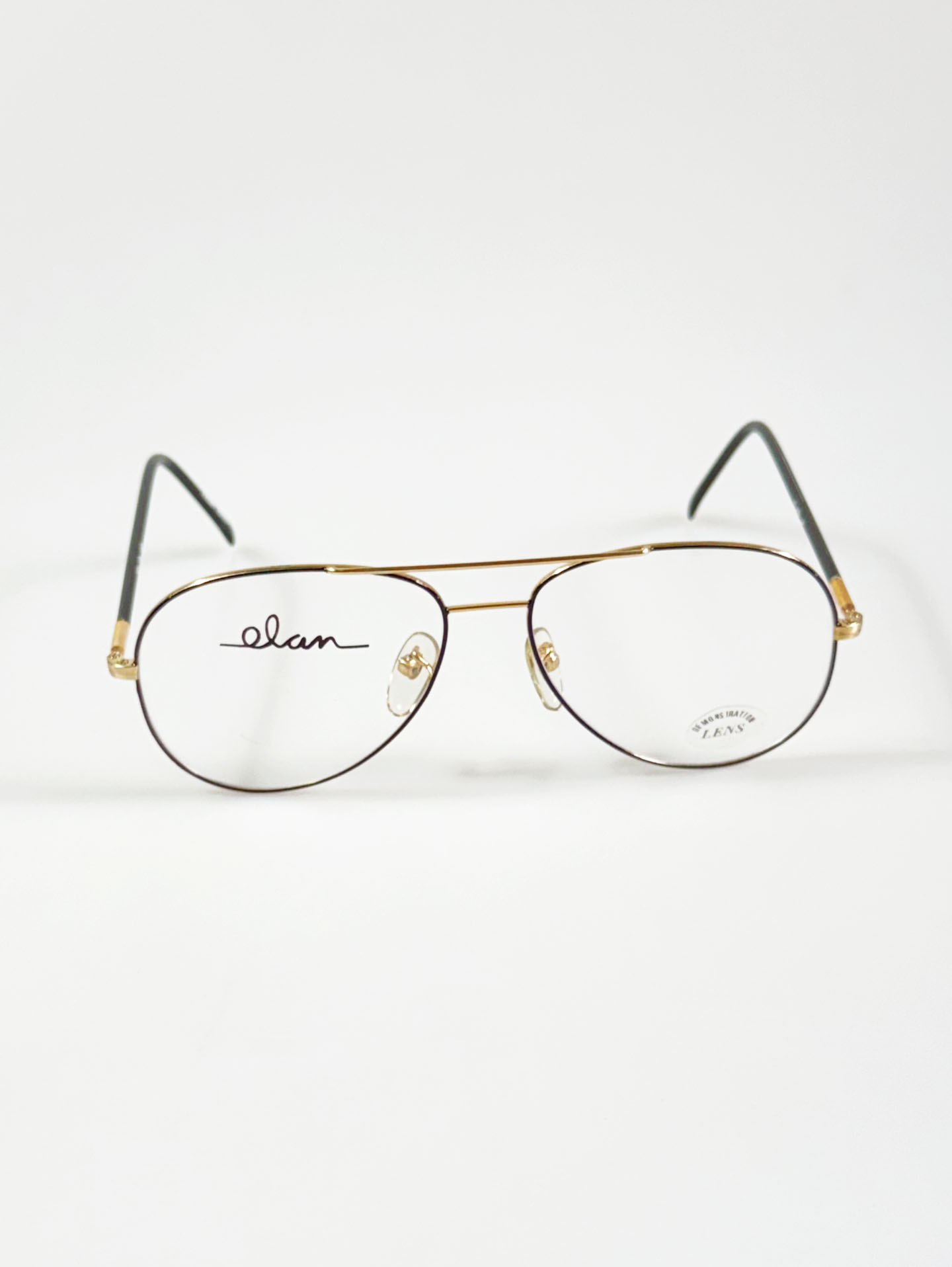 90's ELAN Gold Aviator Metal Frame Glasses