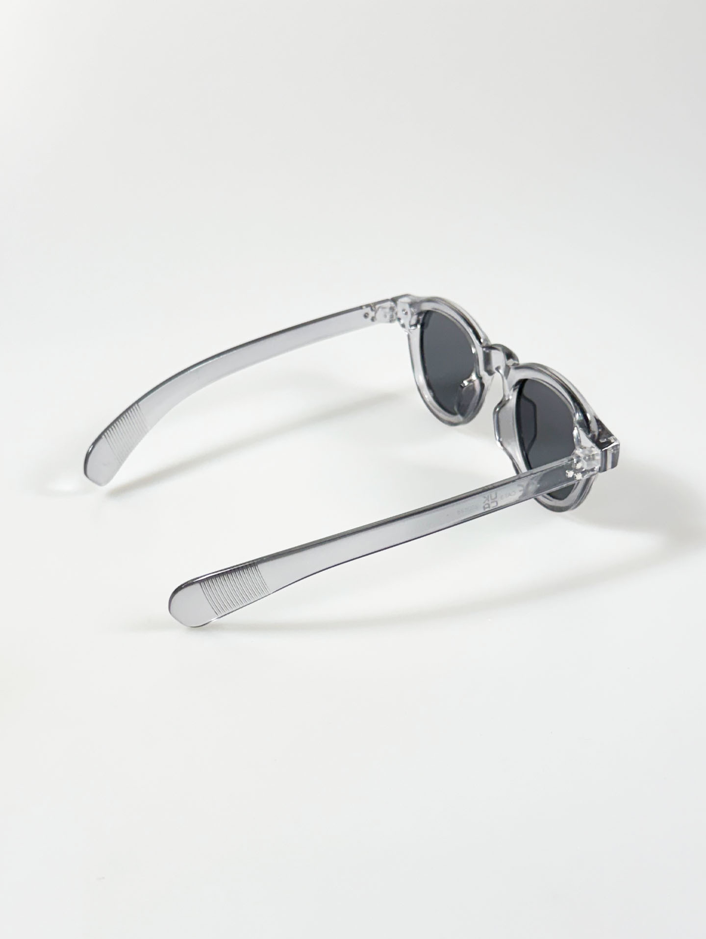 Smoke Clear Bold Round Oval Sunglasses