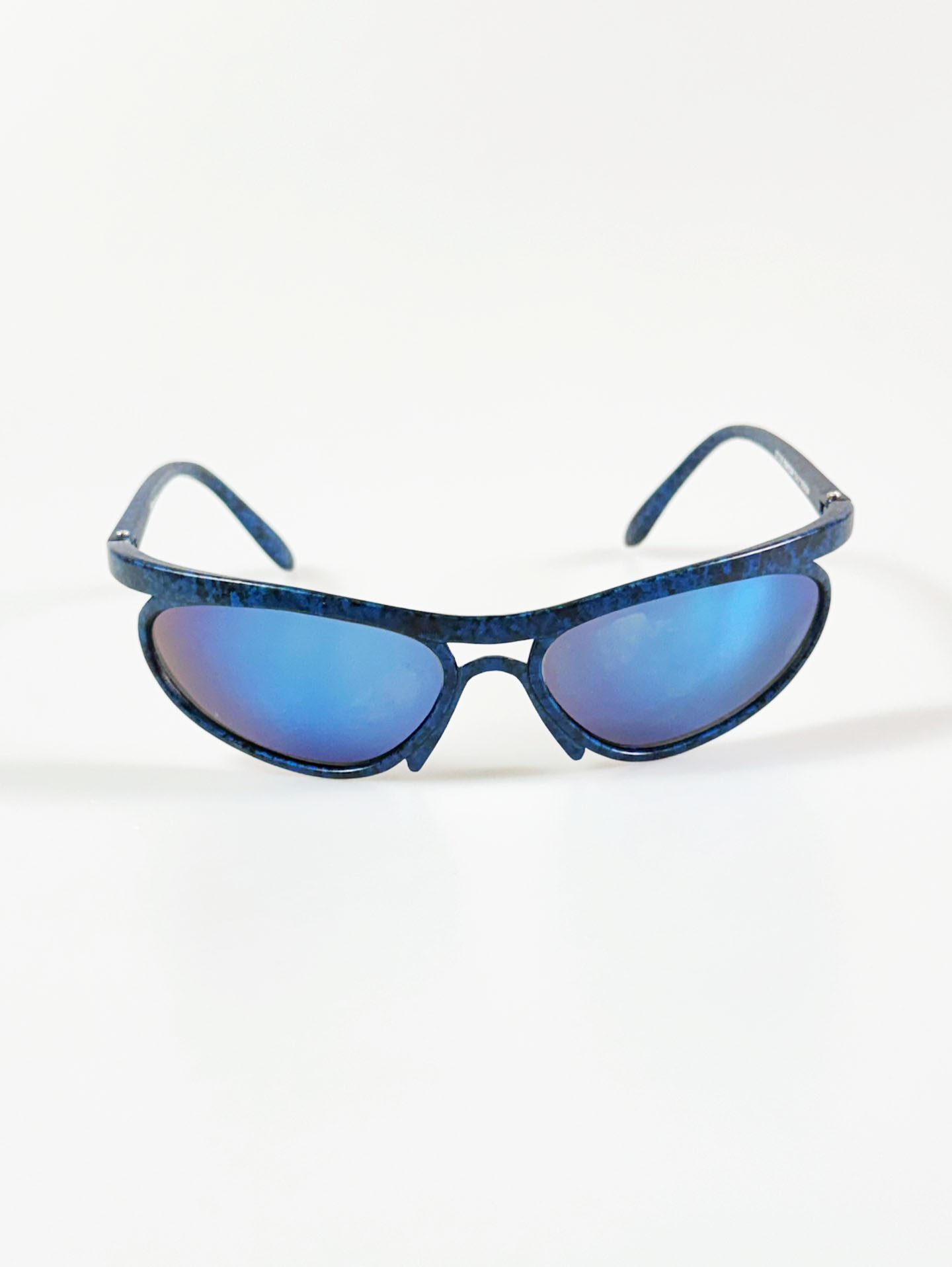 90’s KANTLON Blue Marble Wraparound Sunglasses