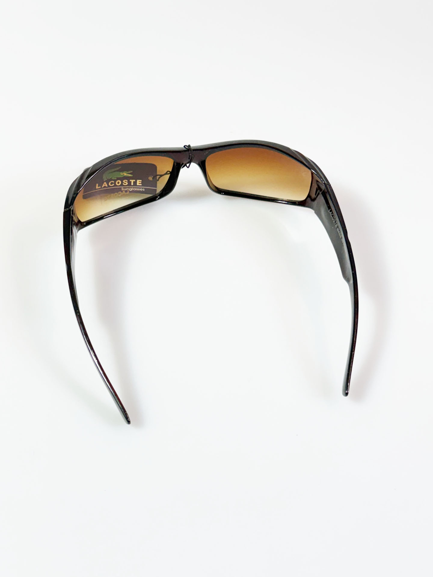 90's Lacoste Square Wraparound Tinted Sunglasses