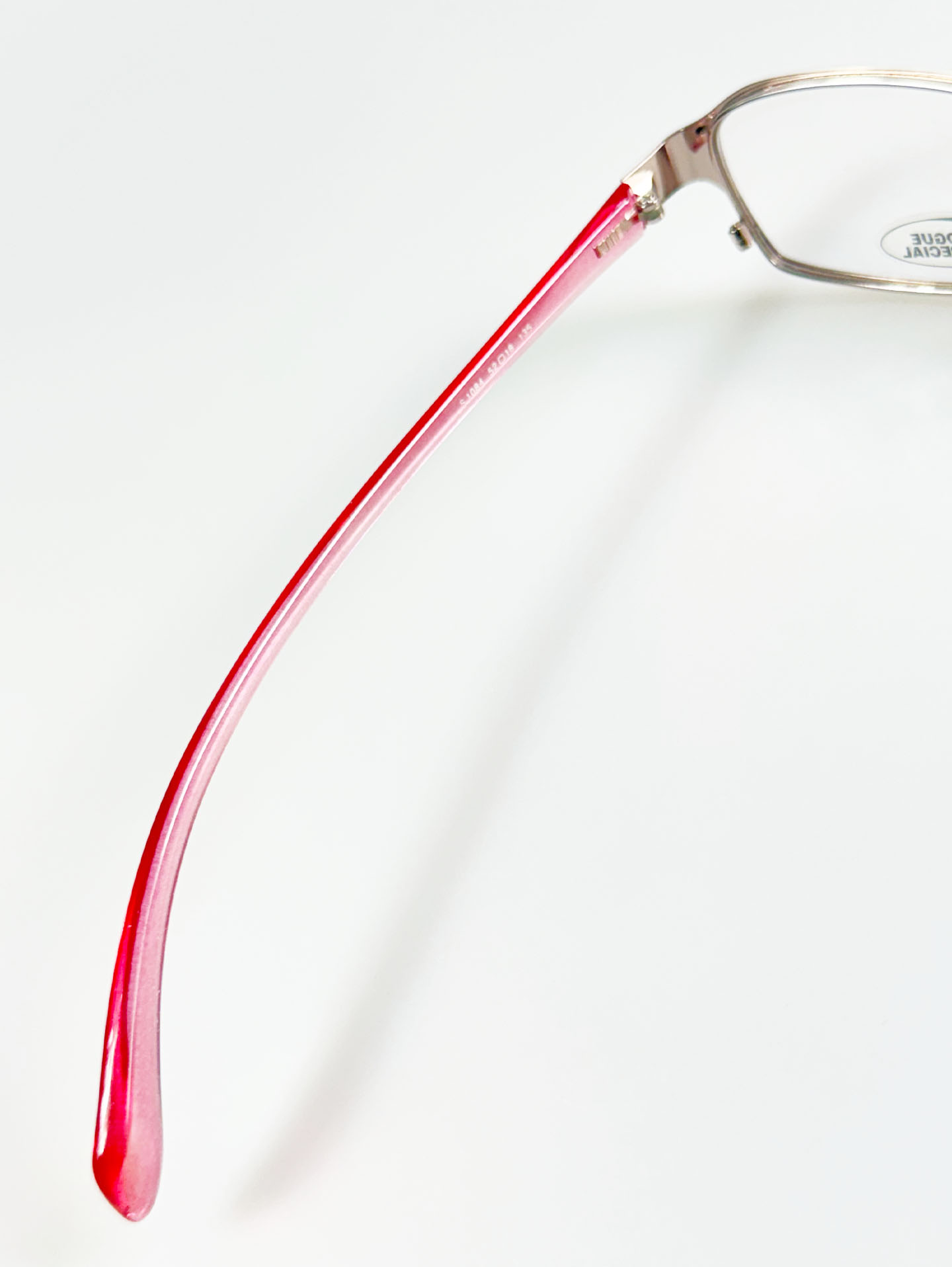 EPILOGUE Silver Slim Square Metal Frame Glasses