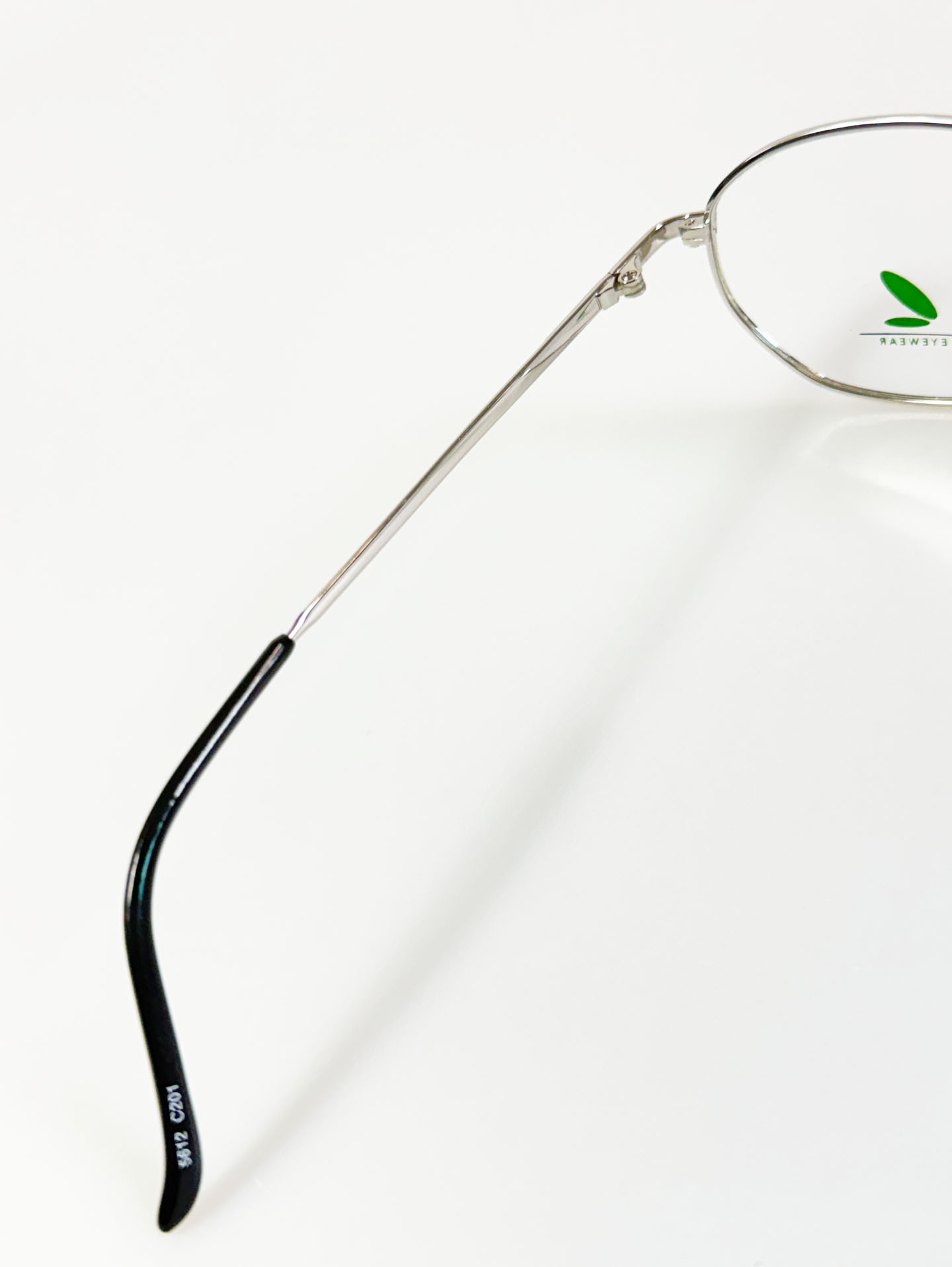 90's DJP Slim Oval Silver Metal Frame Glasses