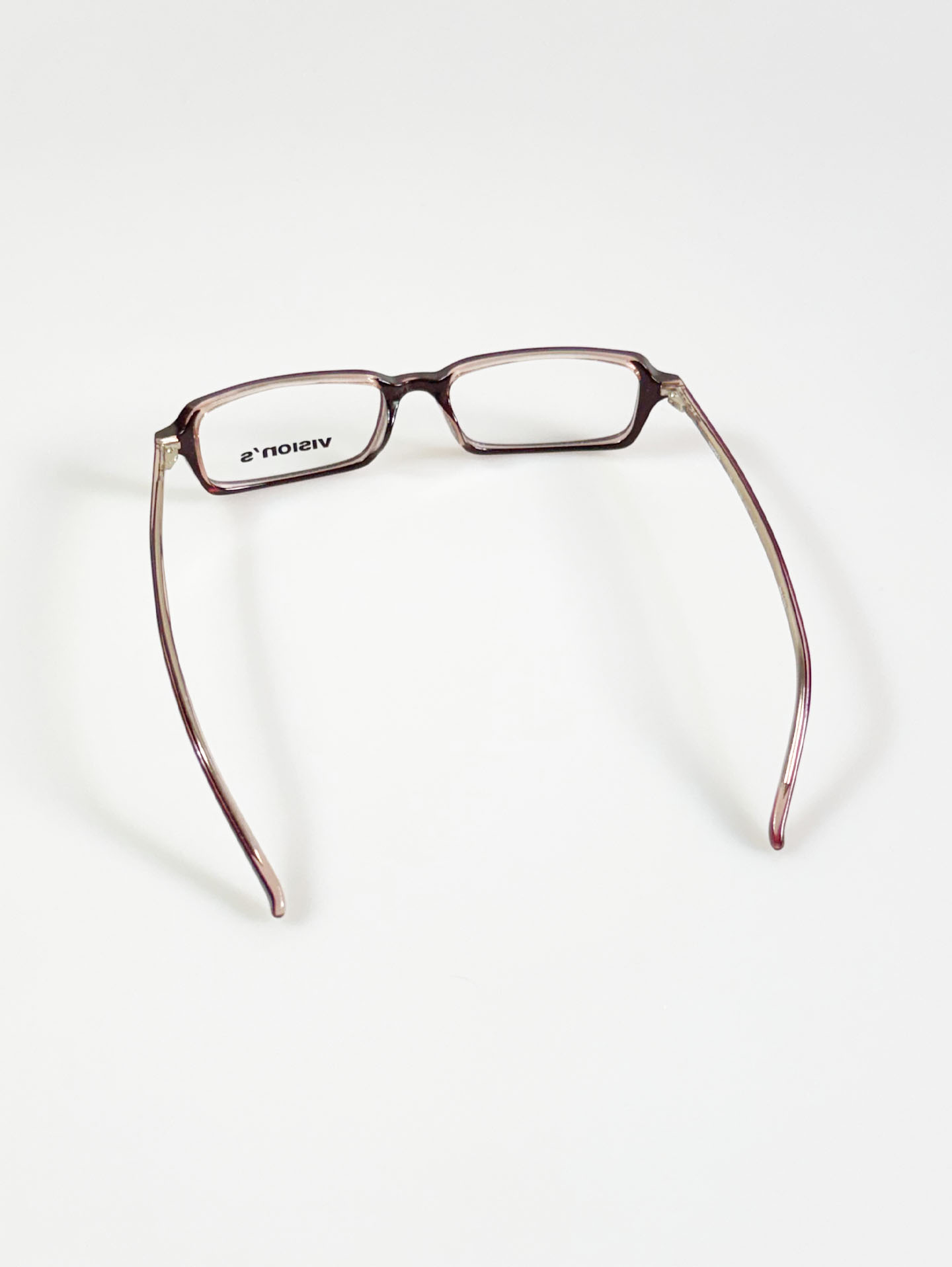 VISION'S Purple Square Acetate Glasses