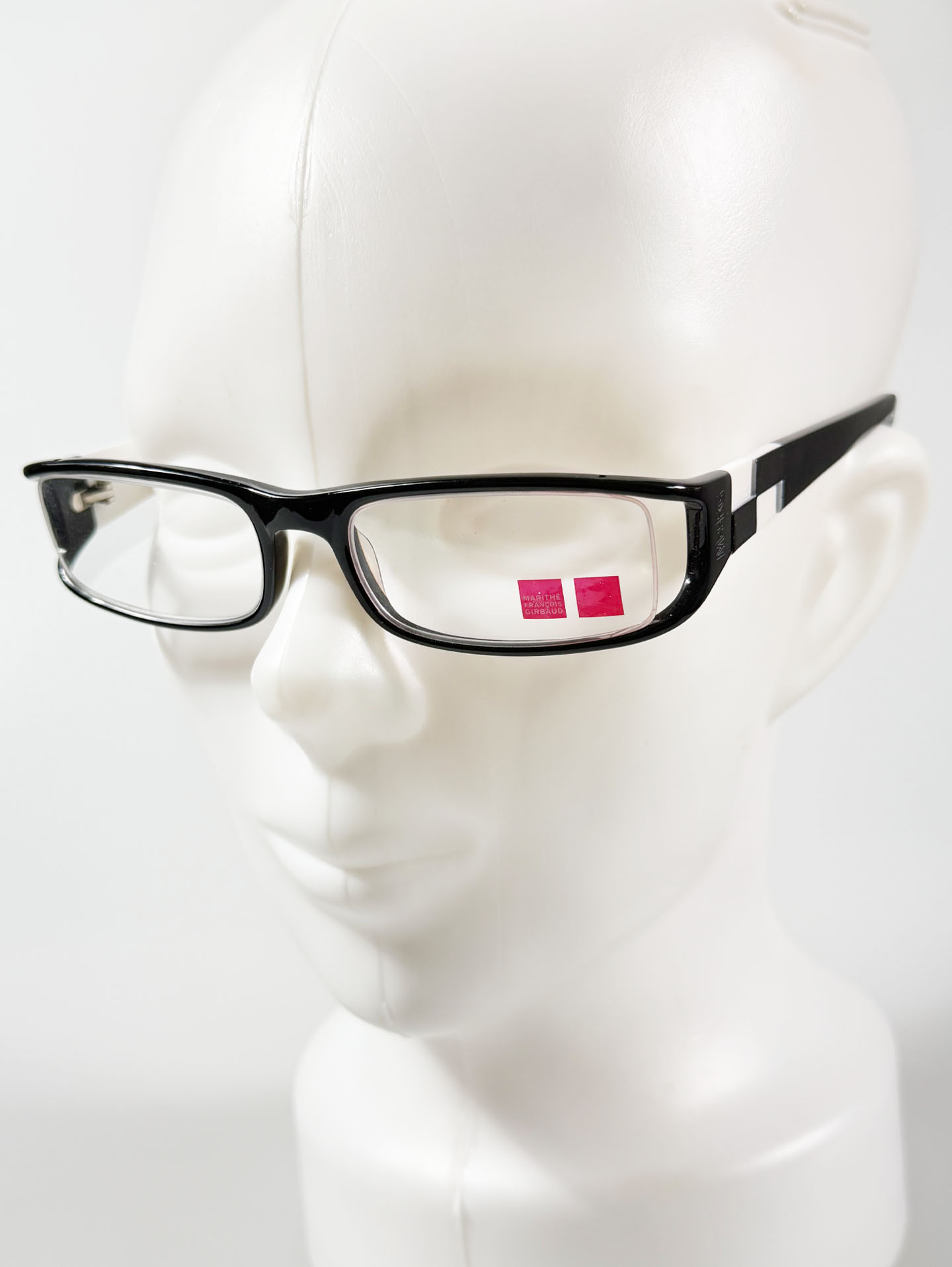 MARITHÉ + FRANÇOIS GIRBAUD Black Square Horn-Rim Glasses