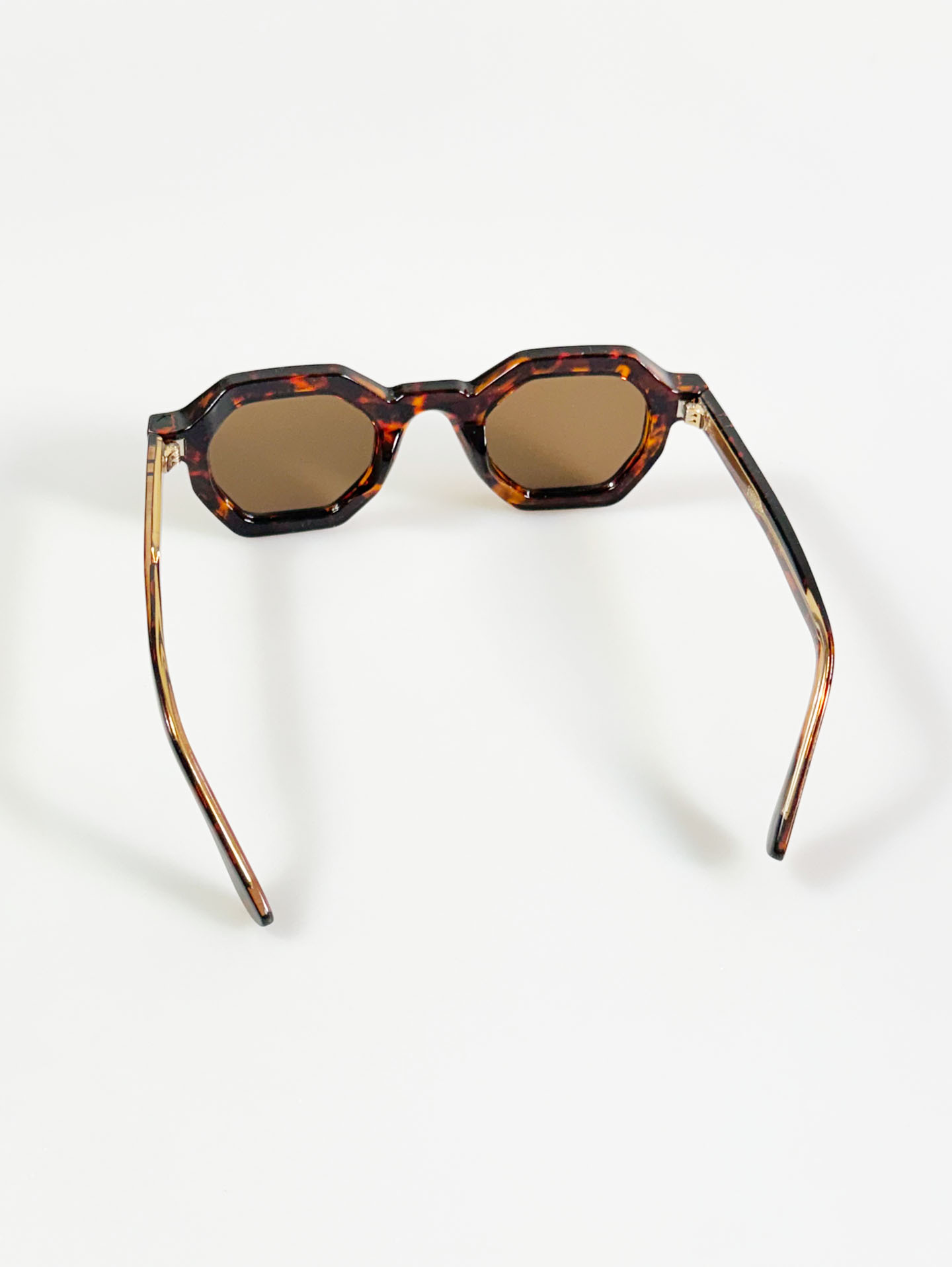 CANAAN Bold Octagon Tortoise Tinted Sunglasses