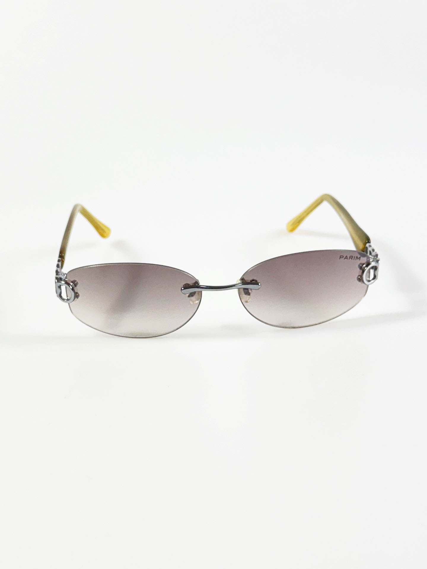 PARIM Rimless Oval Metal Sunglasses