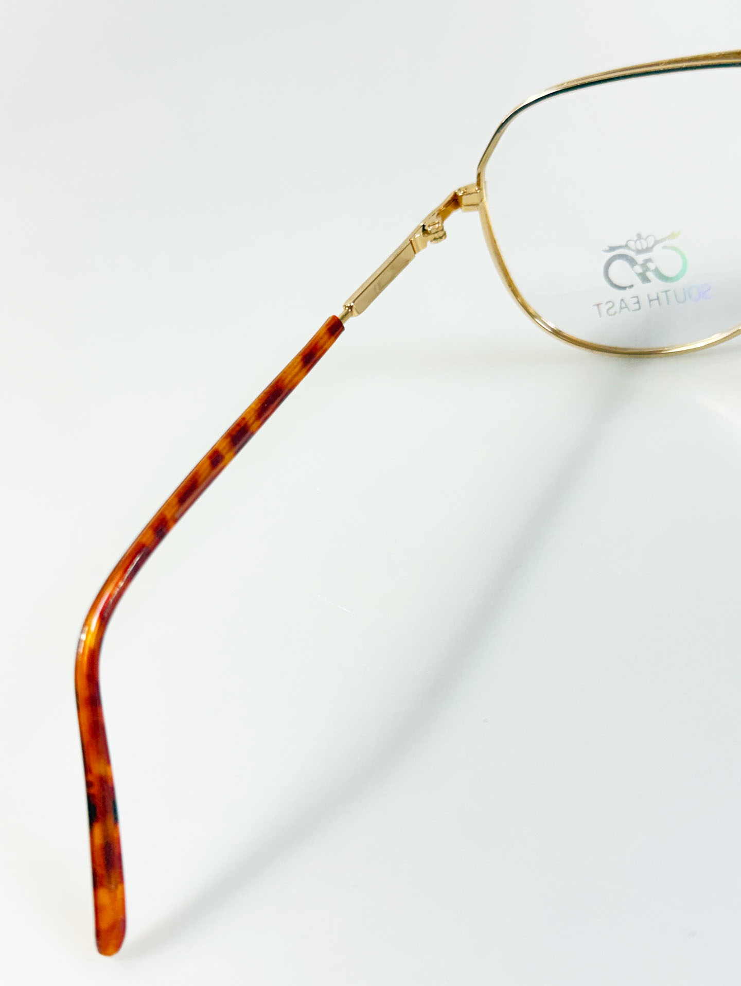 90's SOUTH EAST Gold Metal Boeing Frame Glasses