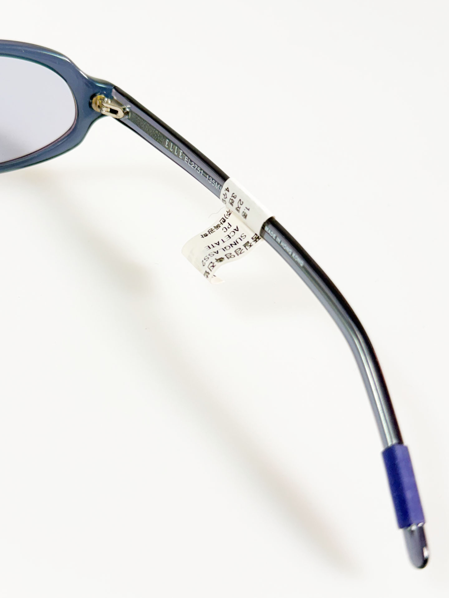 ELLE Translucent Blue Oval Frame Tint Sunglasses