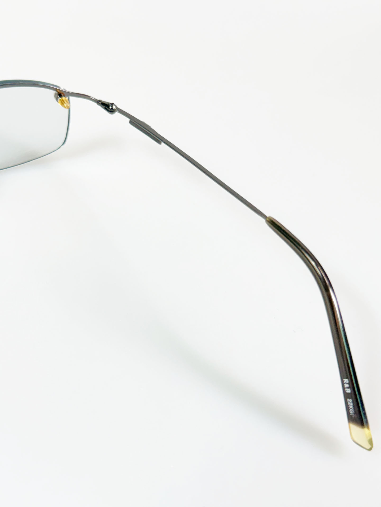 R&B Eyewear Rimless Square Metal Frame Glasses