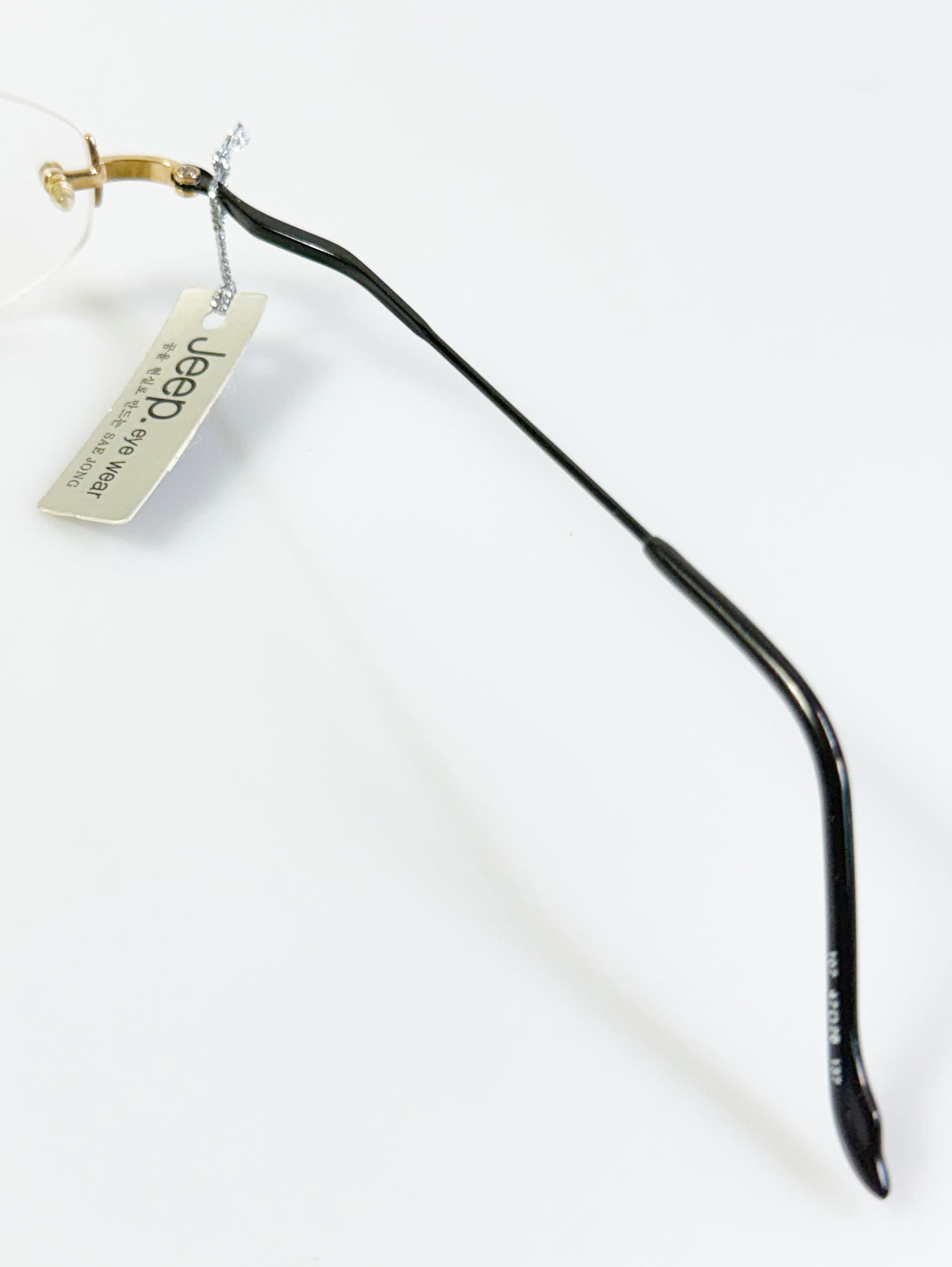 JEEP Gold Rimless Oval Metal Glasses