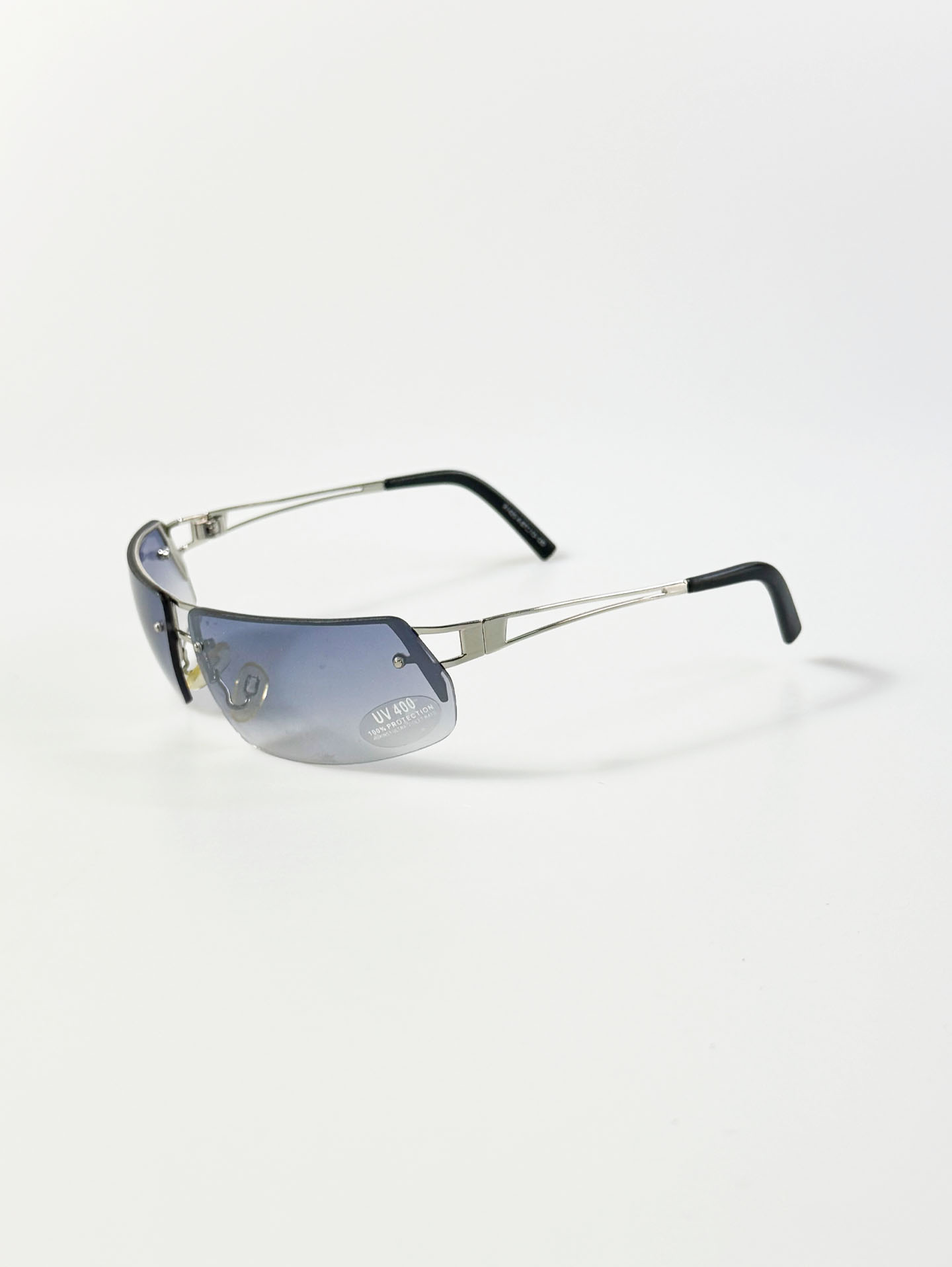 INKOGNITO Rimless Double Bridge Metal Tint Sunglasses