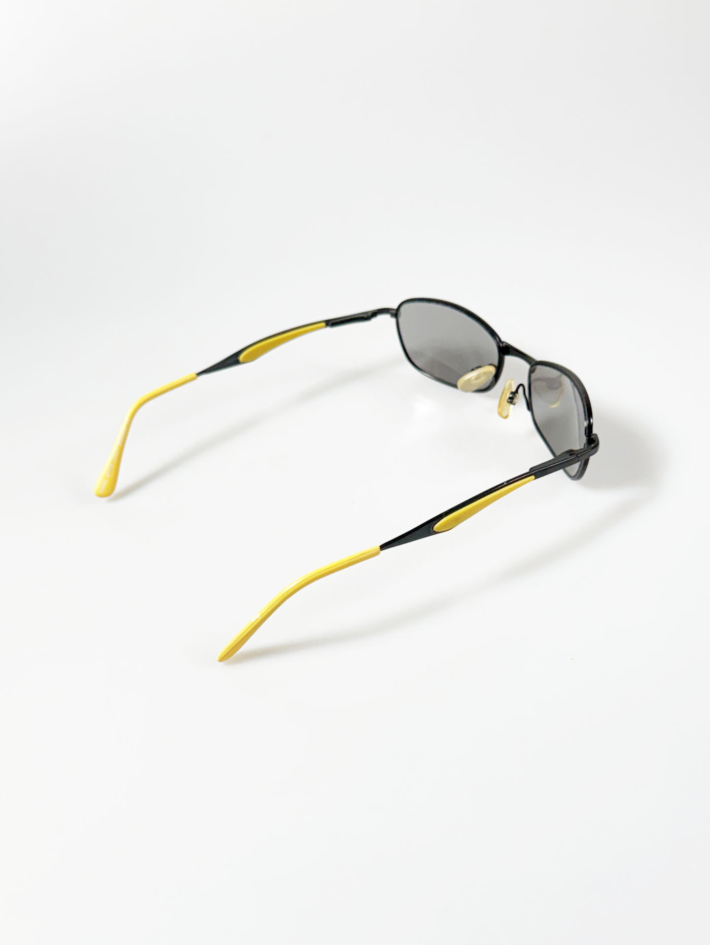 90's DOMON Black Slim Square Metal Sunglasses