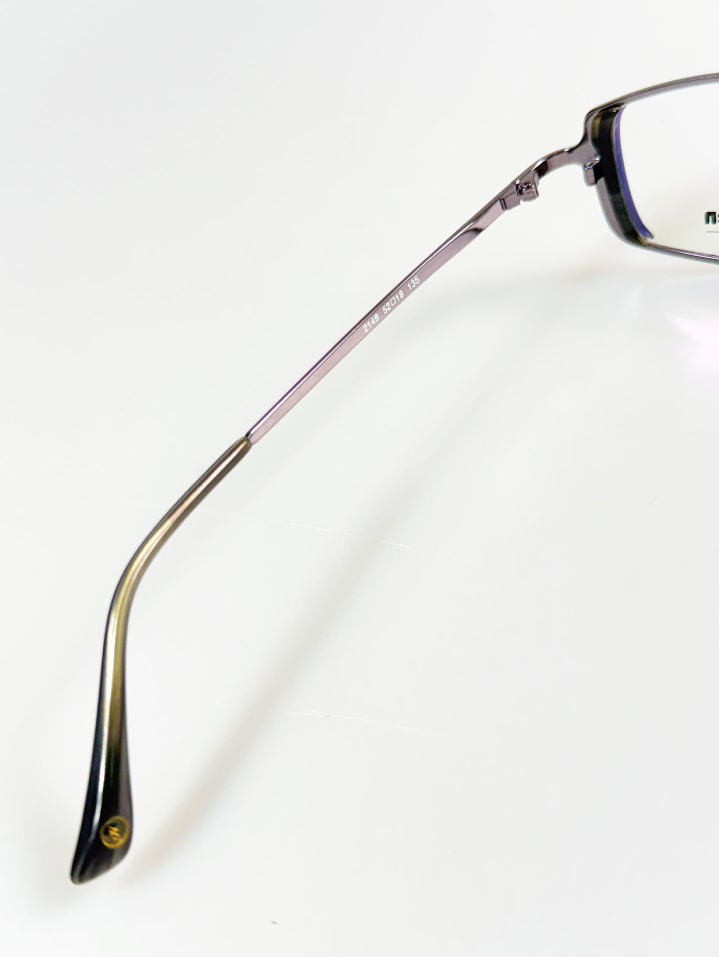 TO-HEAVEN Classic Gunmetal Slim Square Frame Glasses