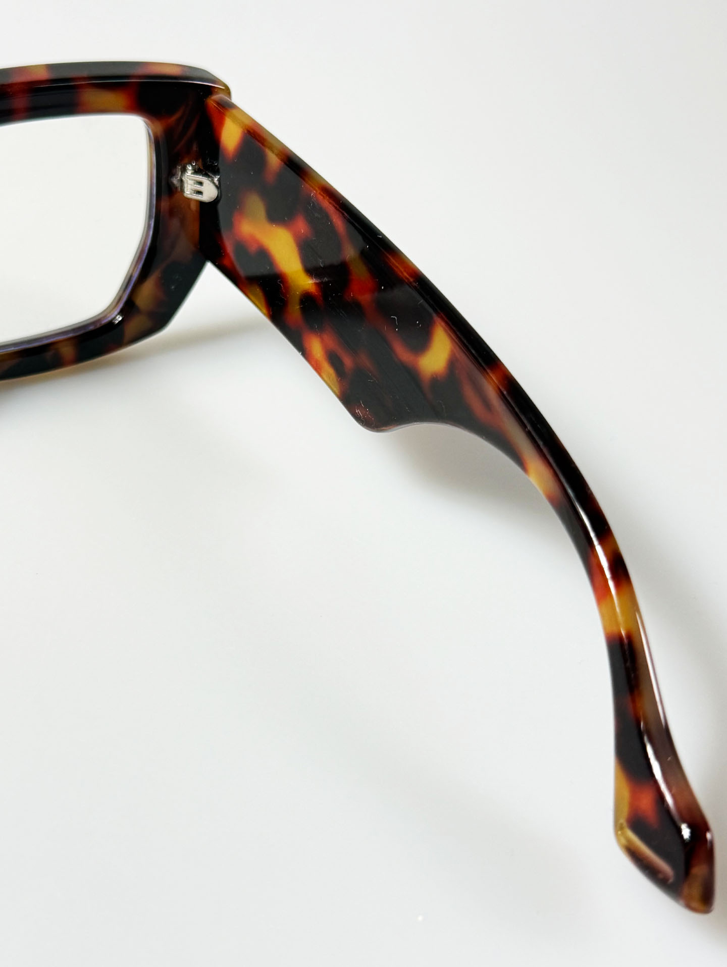 Tortoiseshell Oversized Bold Square Clear Lens Sunglasses
