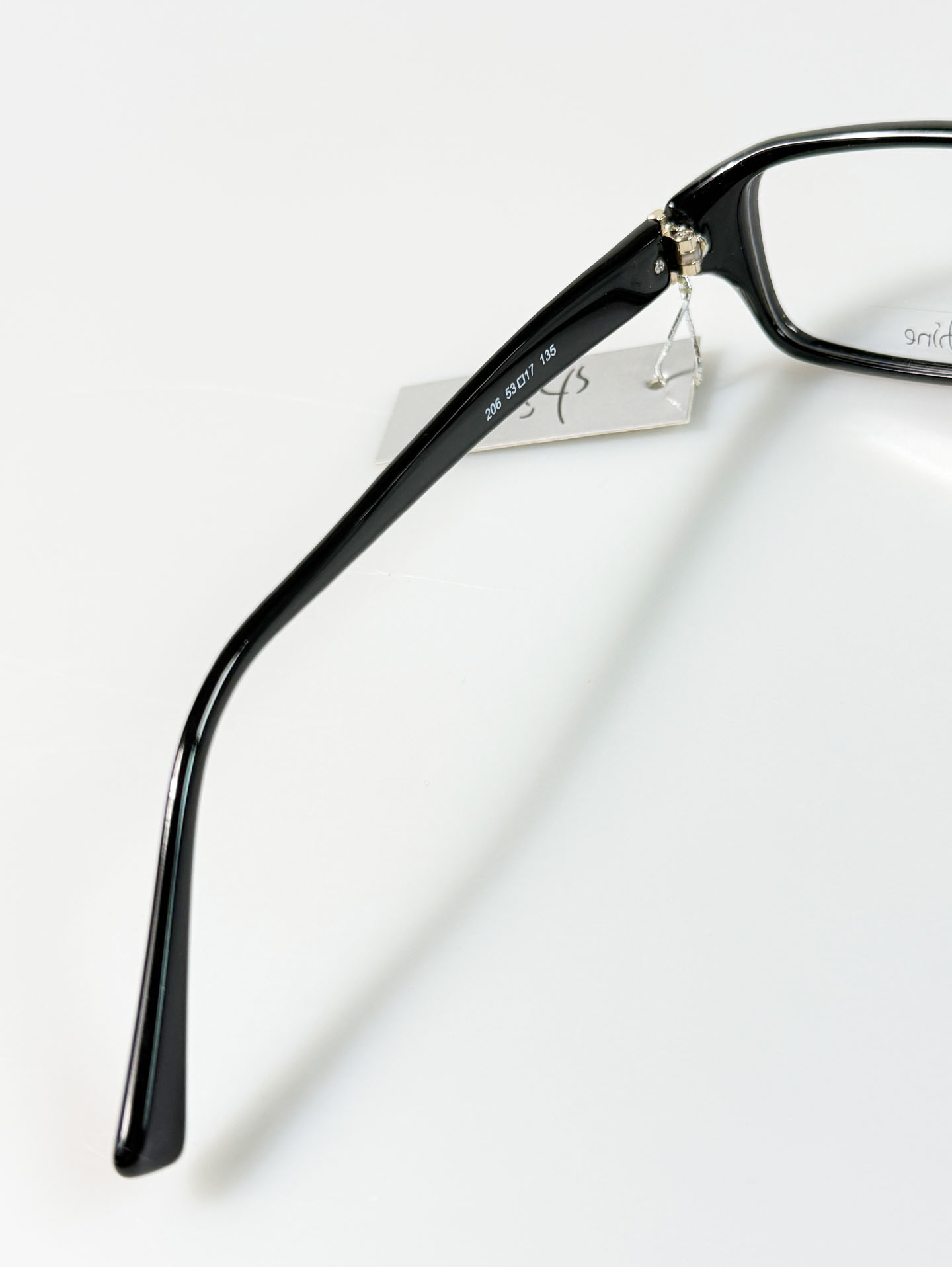 SHINE Epoxy Black Square Horn-Rim Frame Glasses