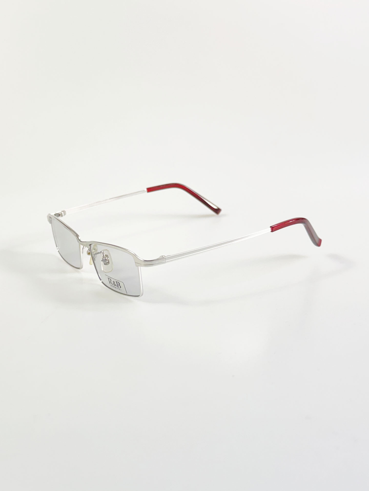 R&B Eyewear Slim Slim Square Metal Glasses