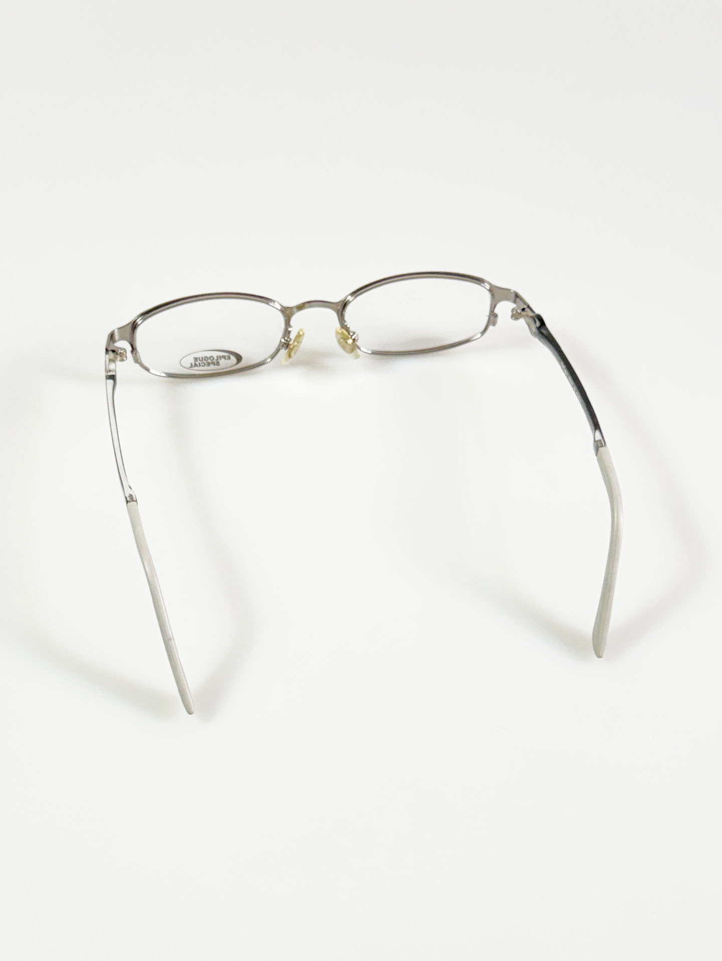 EPILOGUE Silver Square Metal Glasses