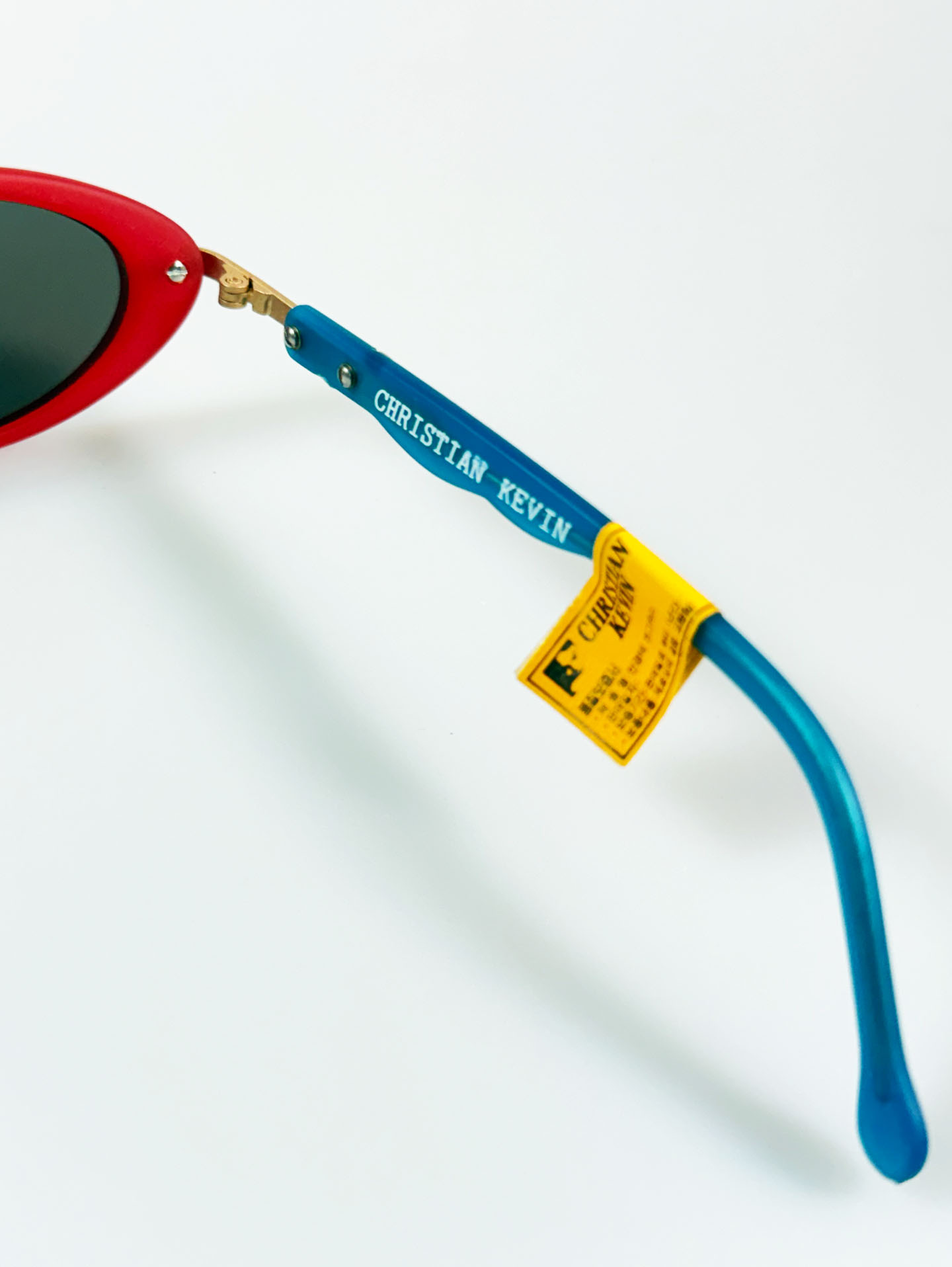 90's Christian Kevin Bold Oval Frame Sunglasses