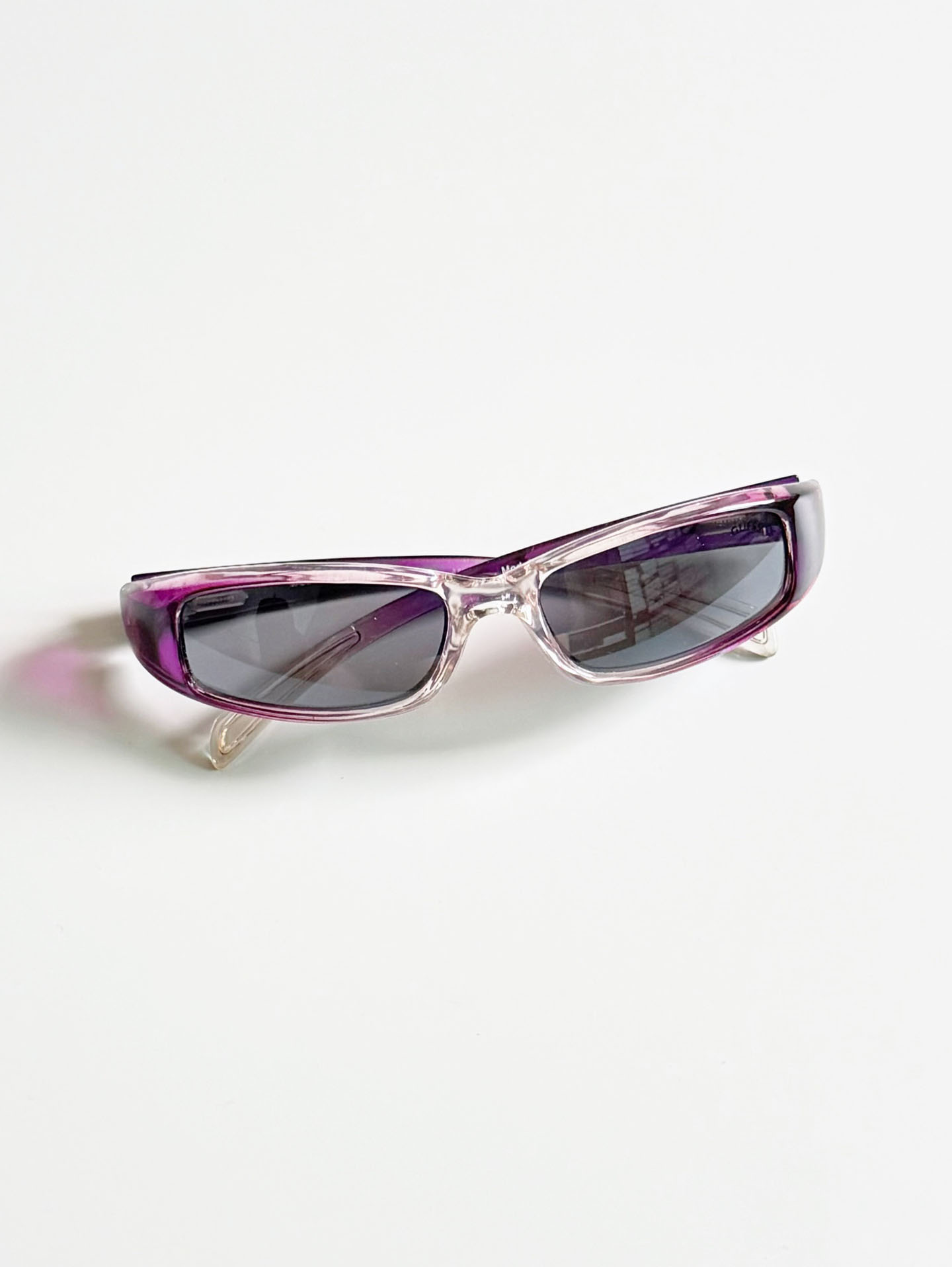 GUESS Square Purple Fade Gradient Sunglasses