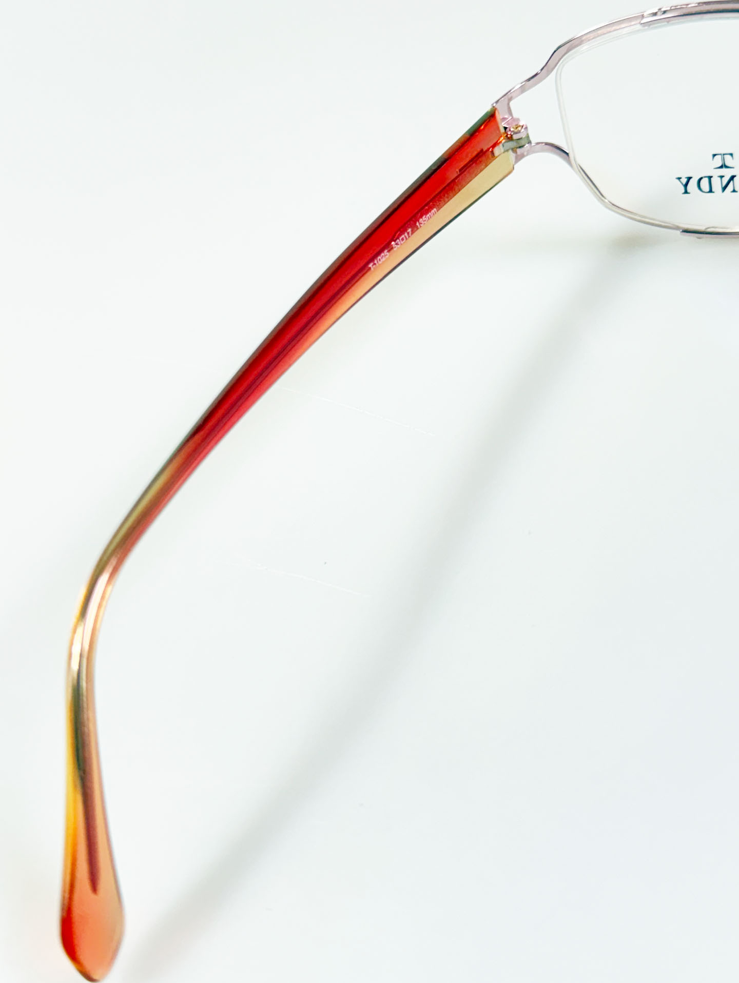 TANDY Pink Slim Oval Metal Frame Glasses