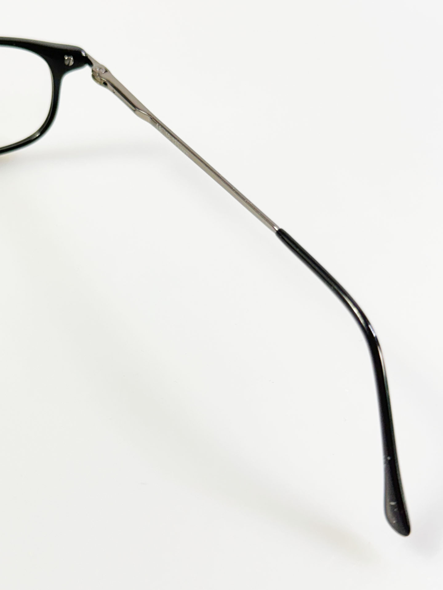 90's ELAN Black Square Horn-Rim Frame Glasses