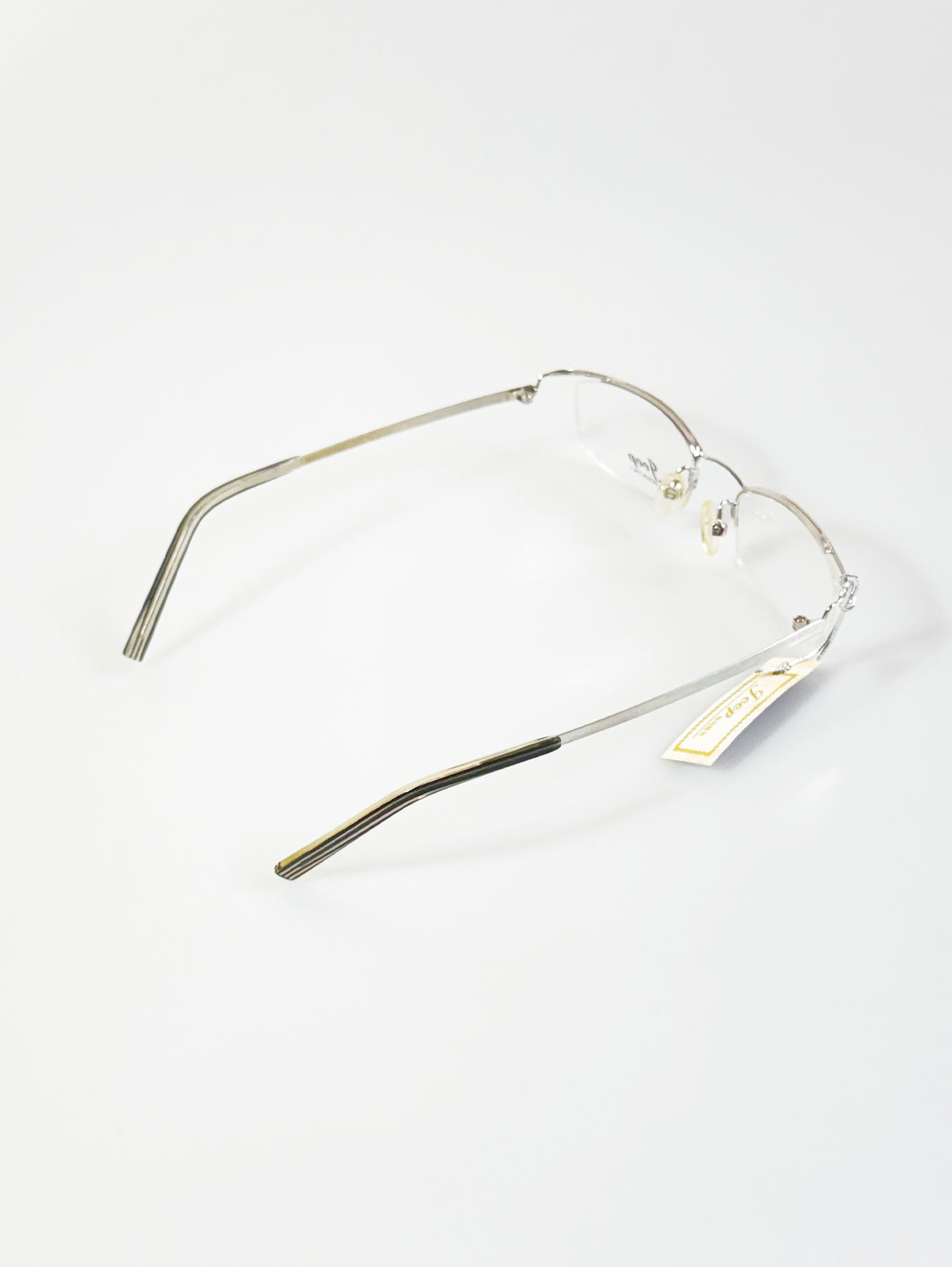 Jeep Silver Square Half-Rim Metal Glasses