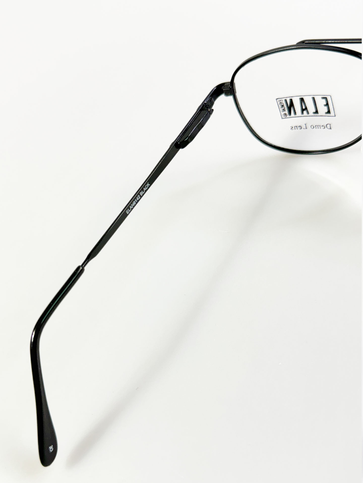 90's ELAN Black Aviator Metal Glasses