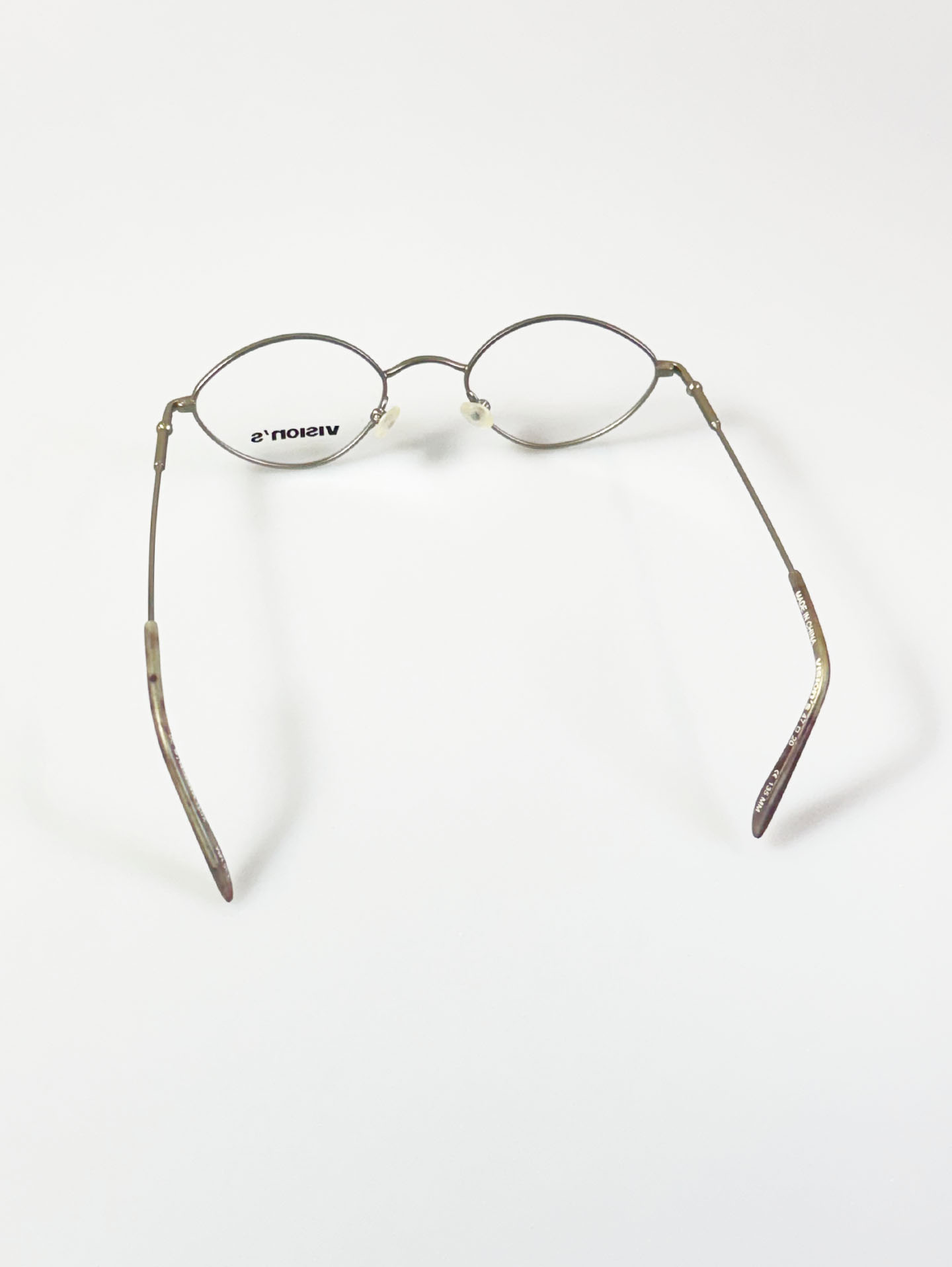 90’s Vision’s Matte Silver Slim Oval Metal Glasses