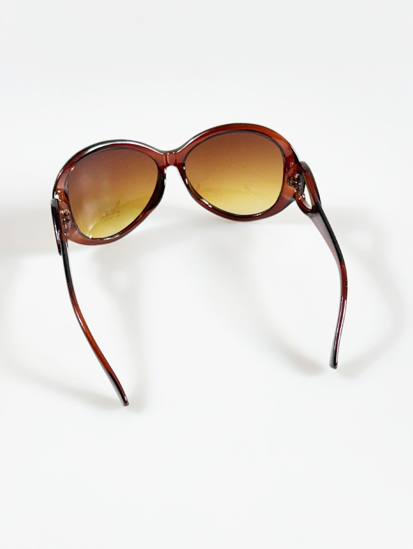 Oversized Brown Bold Oval Tint Sunglasses
