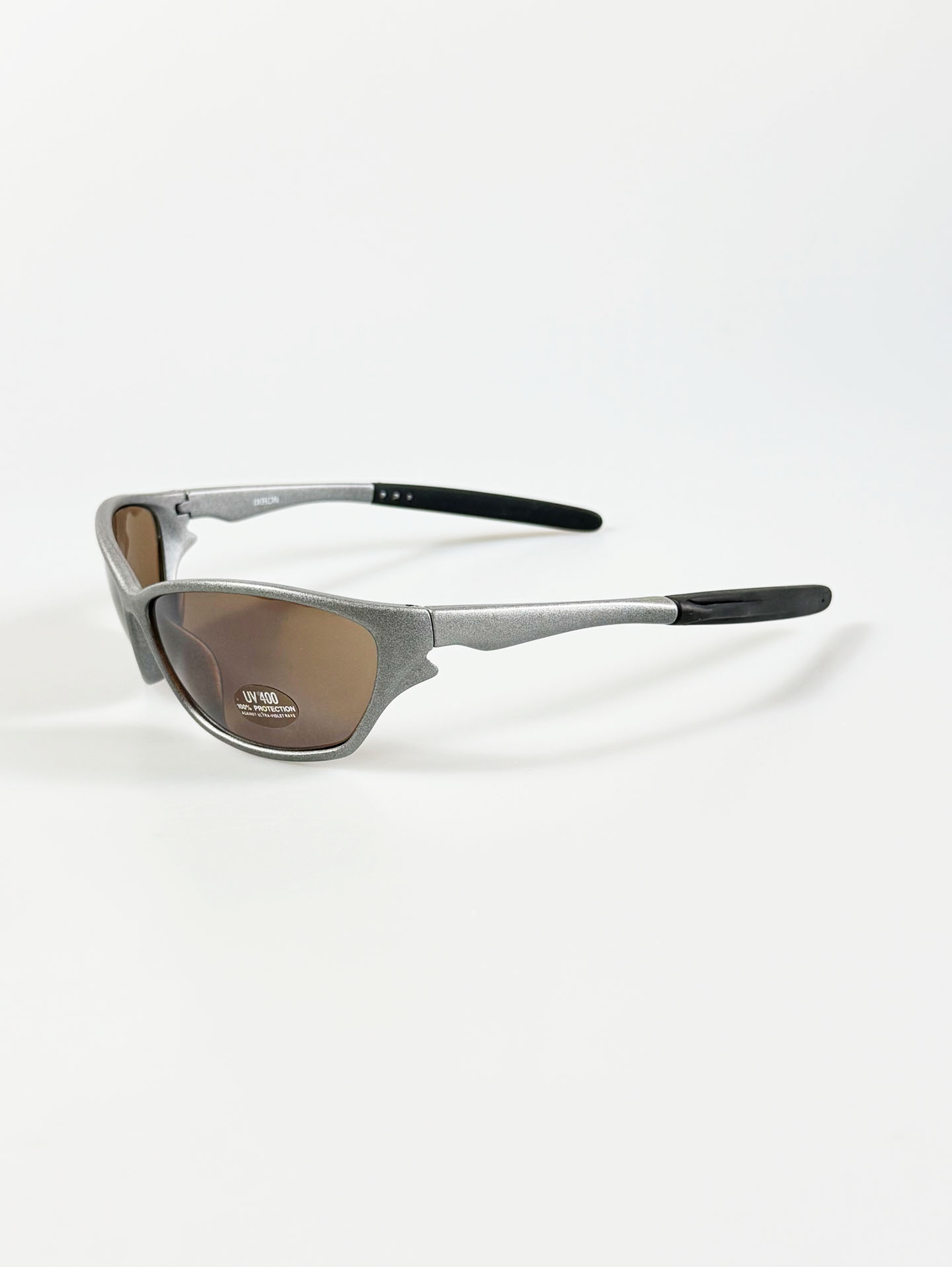 IXRON Silver Wraparound Sport Frame Tint Sunglasses