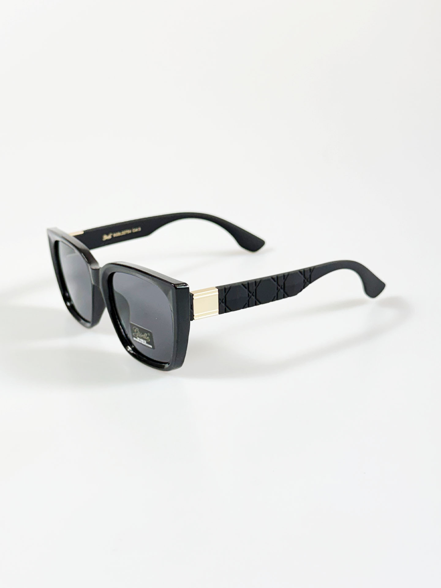 GISELLE Black Oversized Square Frame Sunglasses