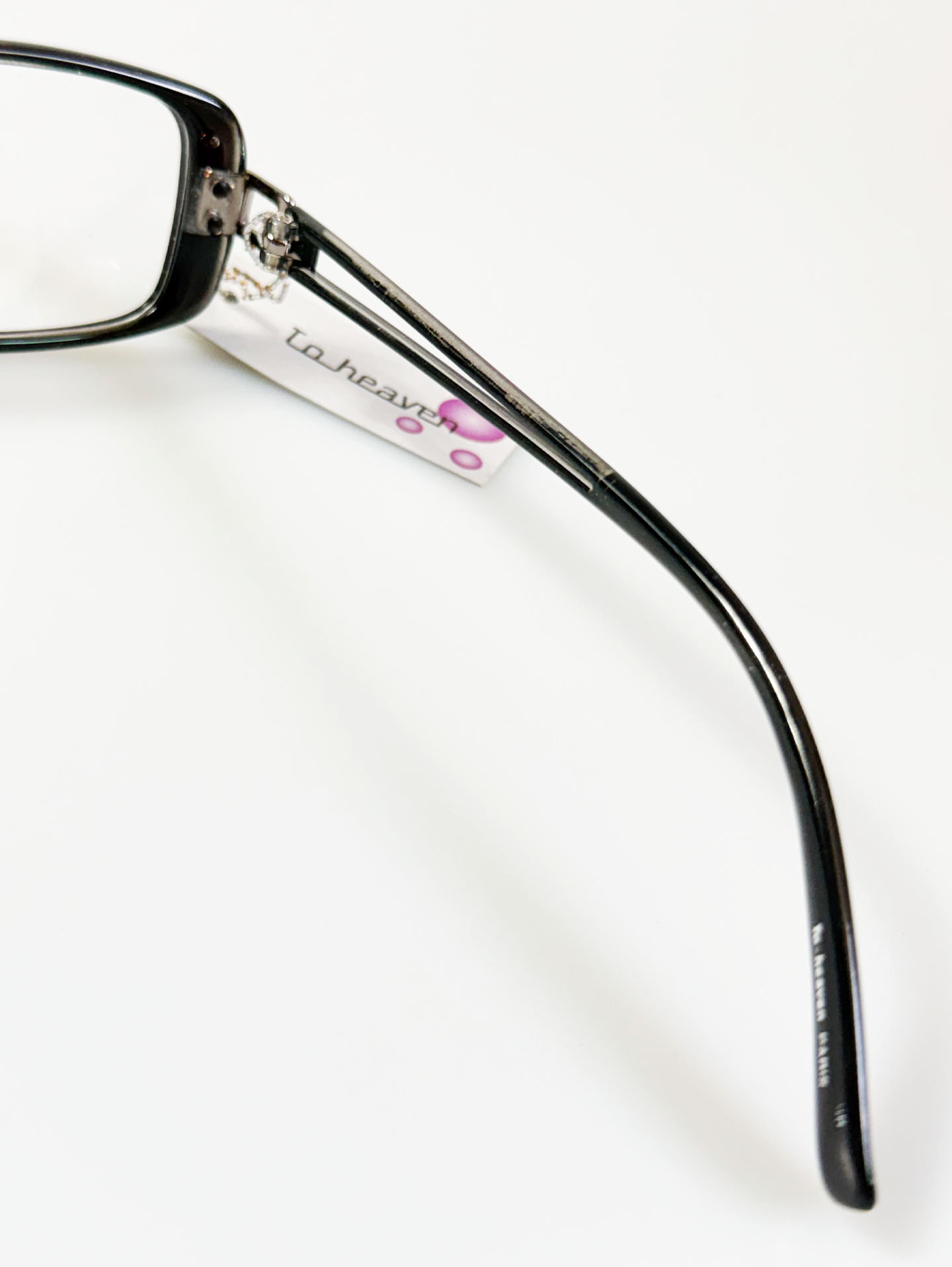 TO-HEAVEN Black Square Combination Horn-Rim Frame Glasses